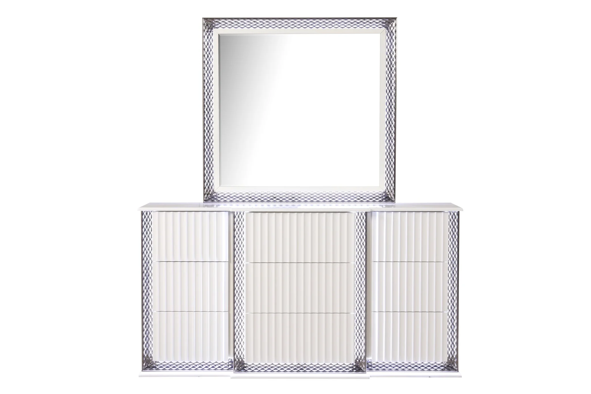 Fabio King 4PC Bedroom Set White - Image 6