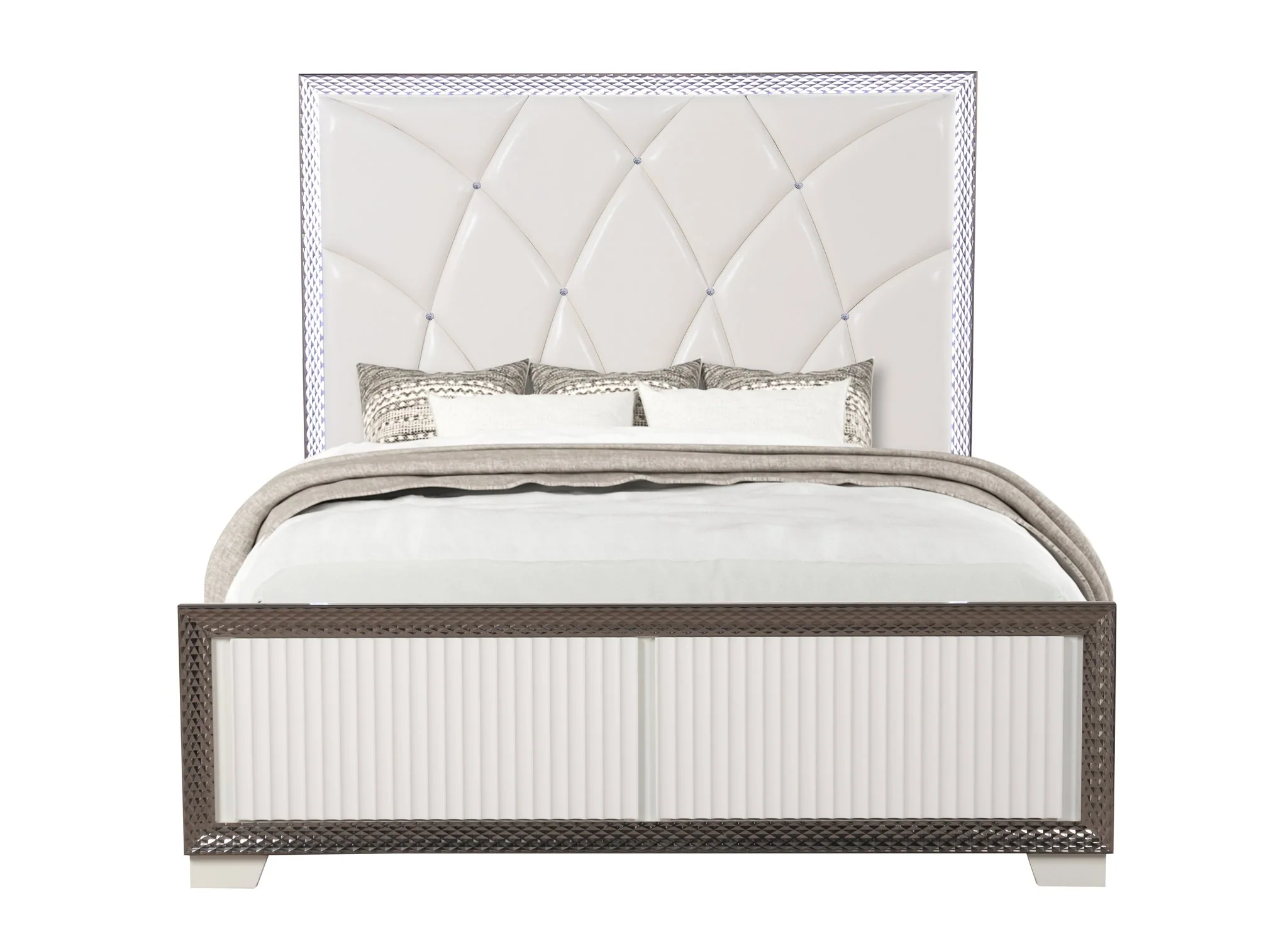 Fabio Queen 5PC Bedroom Set White - Image 4