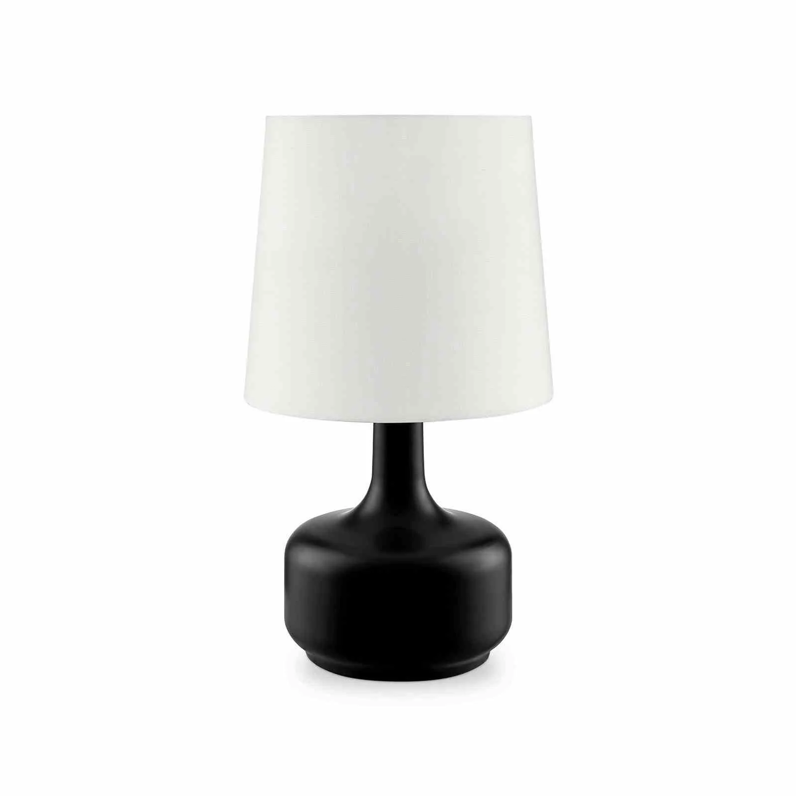 Farah 17"H Matte Black Table Lamp