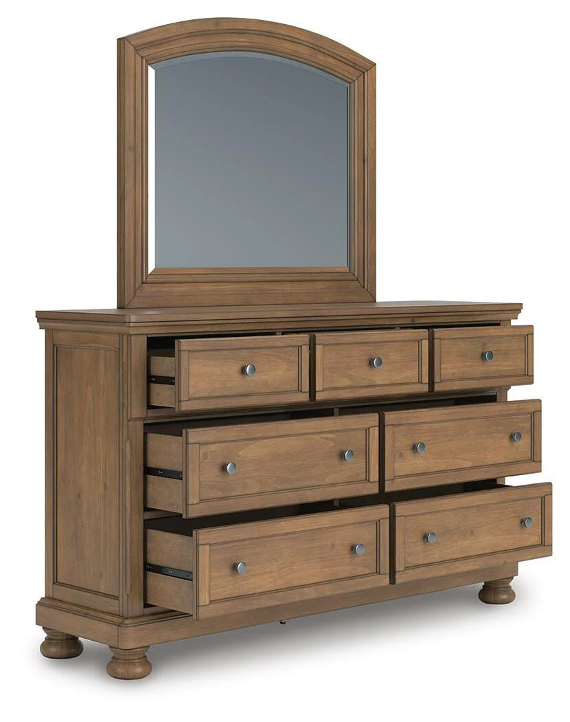 Feddinger Bedroom Set (Queen Bed, Dresser, Mirror, and Nightstand) - Image 4