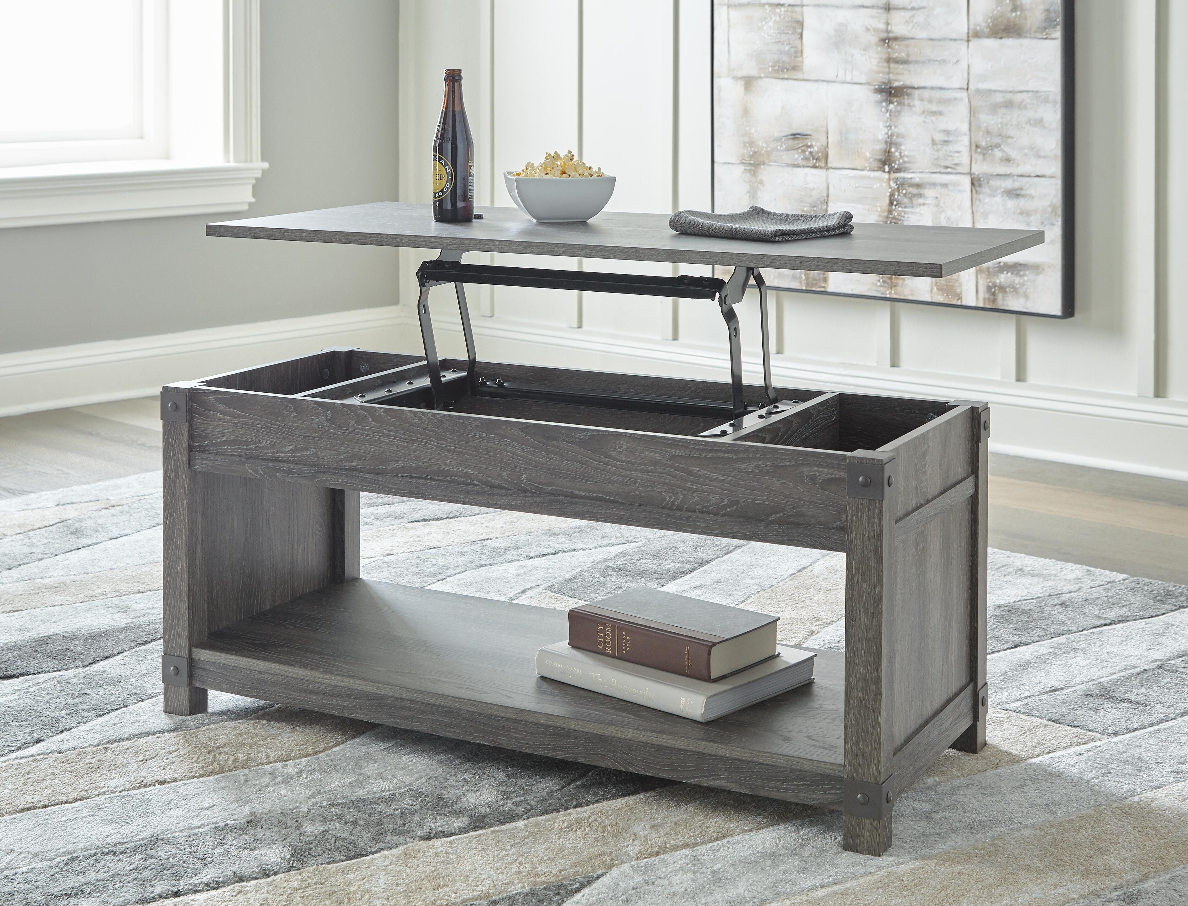 Freedan Lift-Top Coffee Table - Image 7