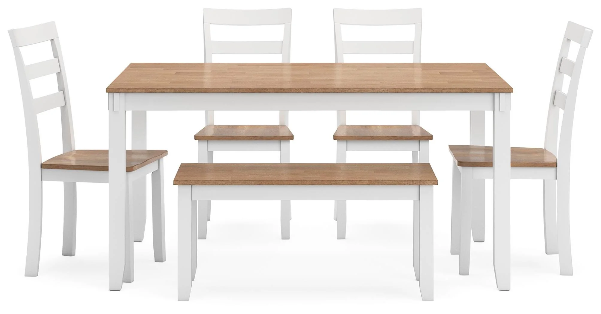 Gesthaven Dining Table with 4 Chairs and Bench (Set of 6) - Image 20