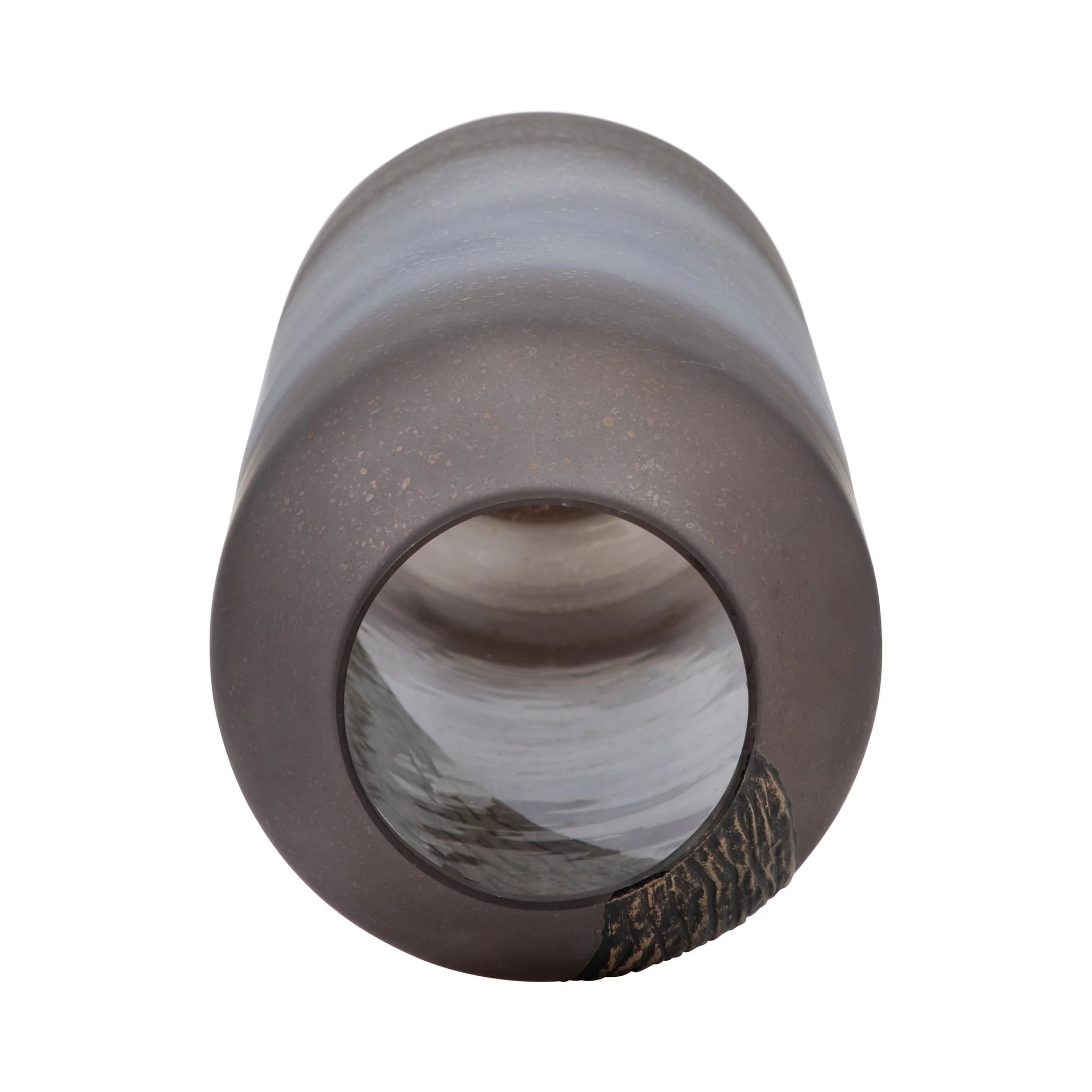 Glass, 20" Metallic Detail Vase, Blush - Image 6