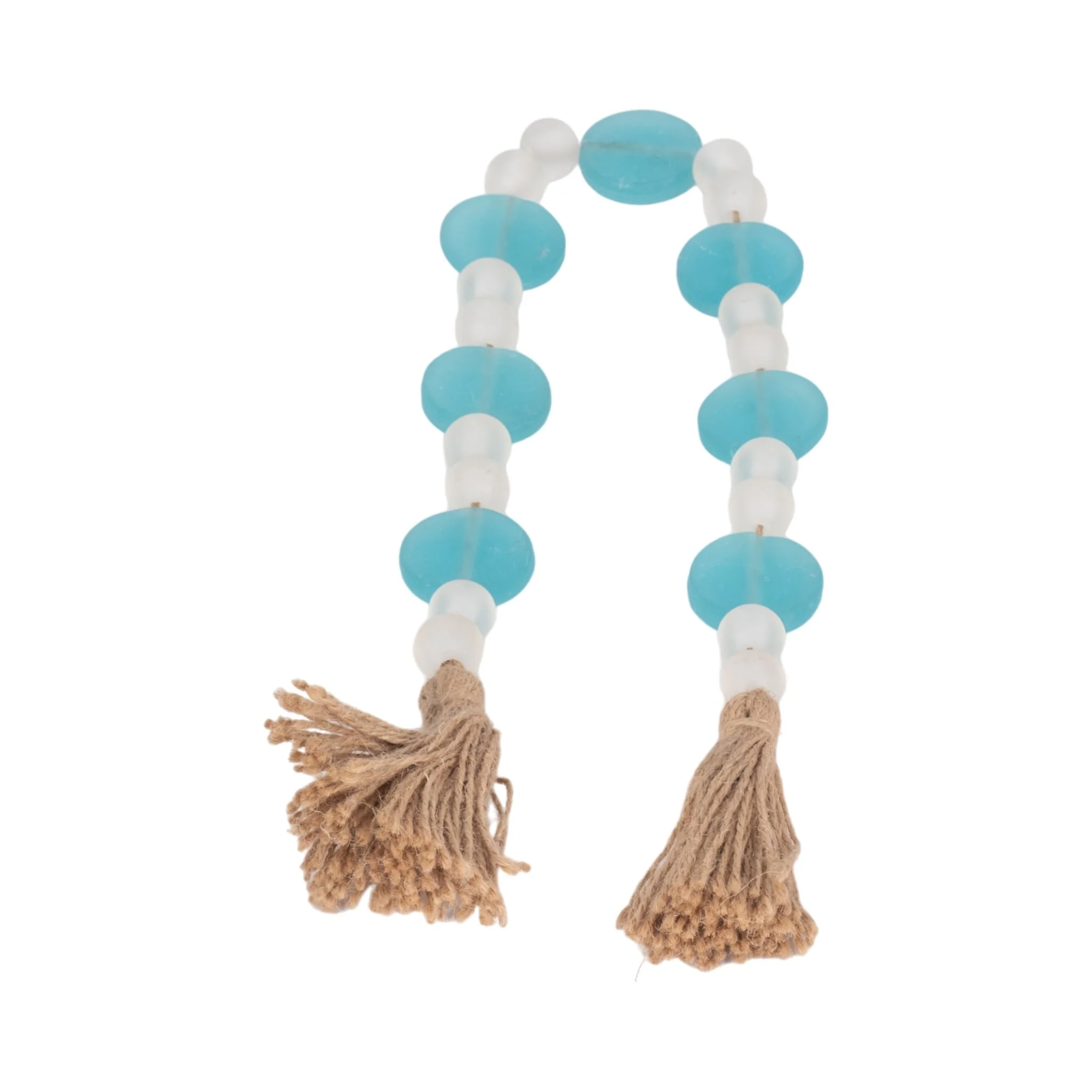 Glass, 30" Beaded Circles Garland, Multi