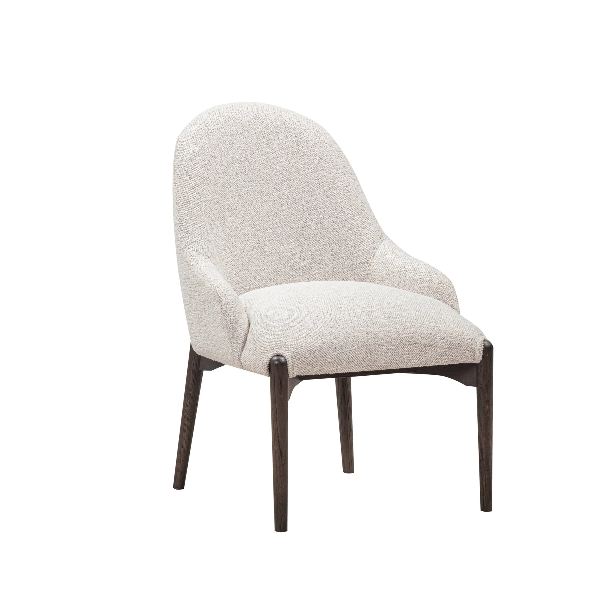 Glendale Stone White Chenille Dining Chair