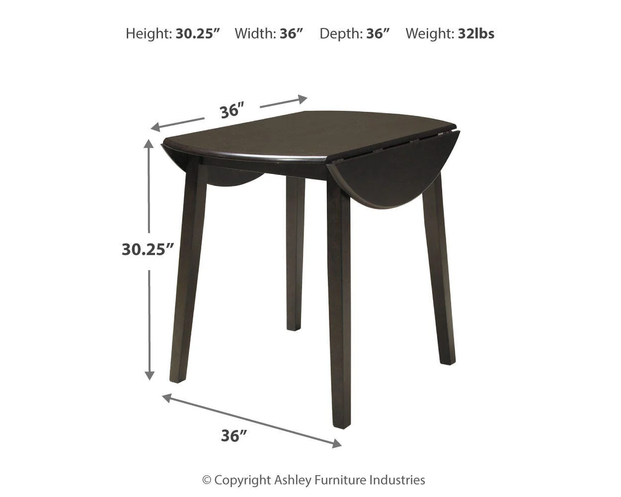 Hammis Dining Drop Leaf Table - Image 4