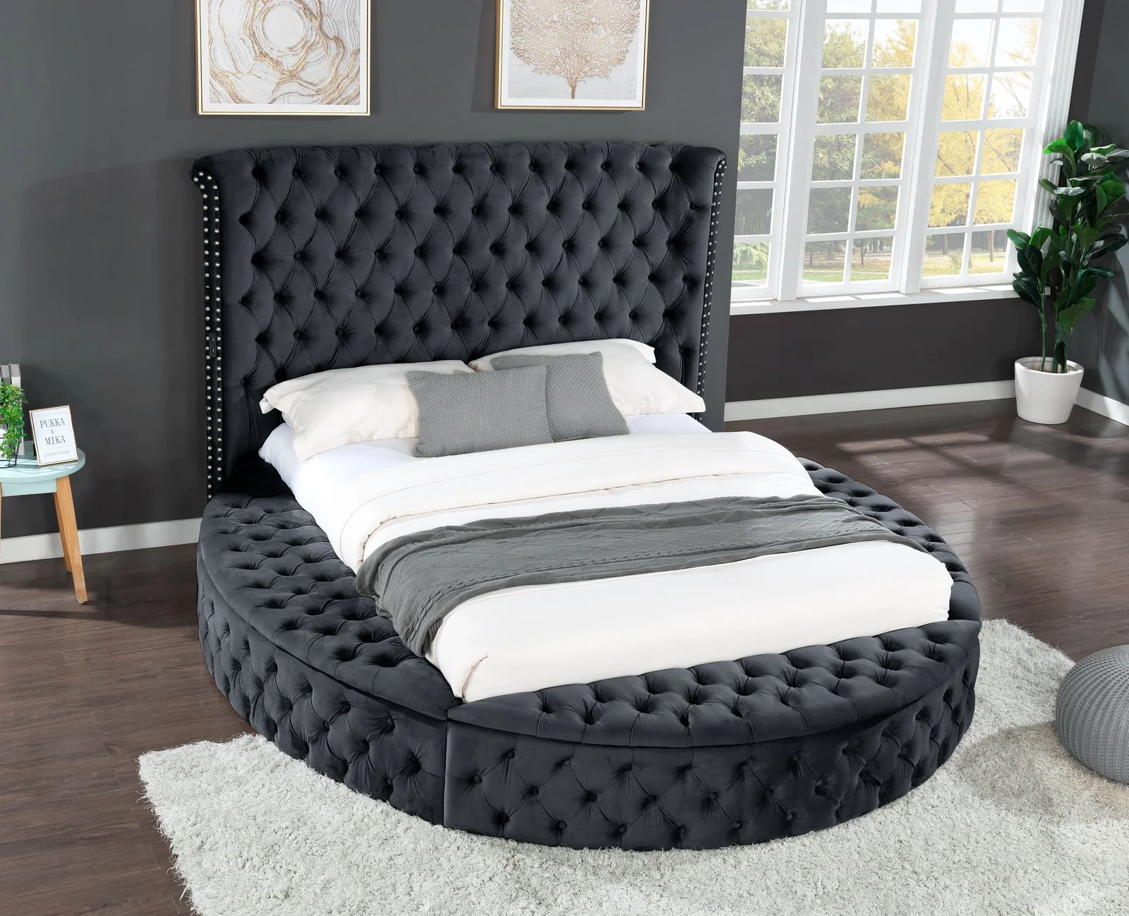 Hazel Queen Bed Black