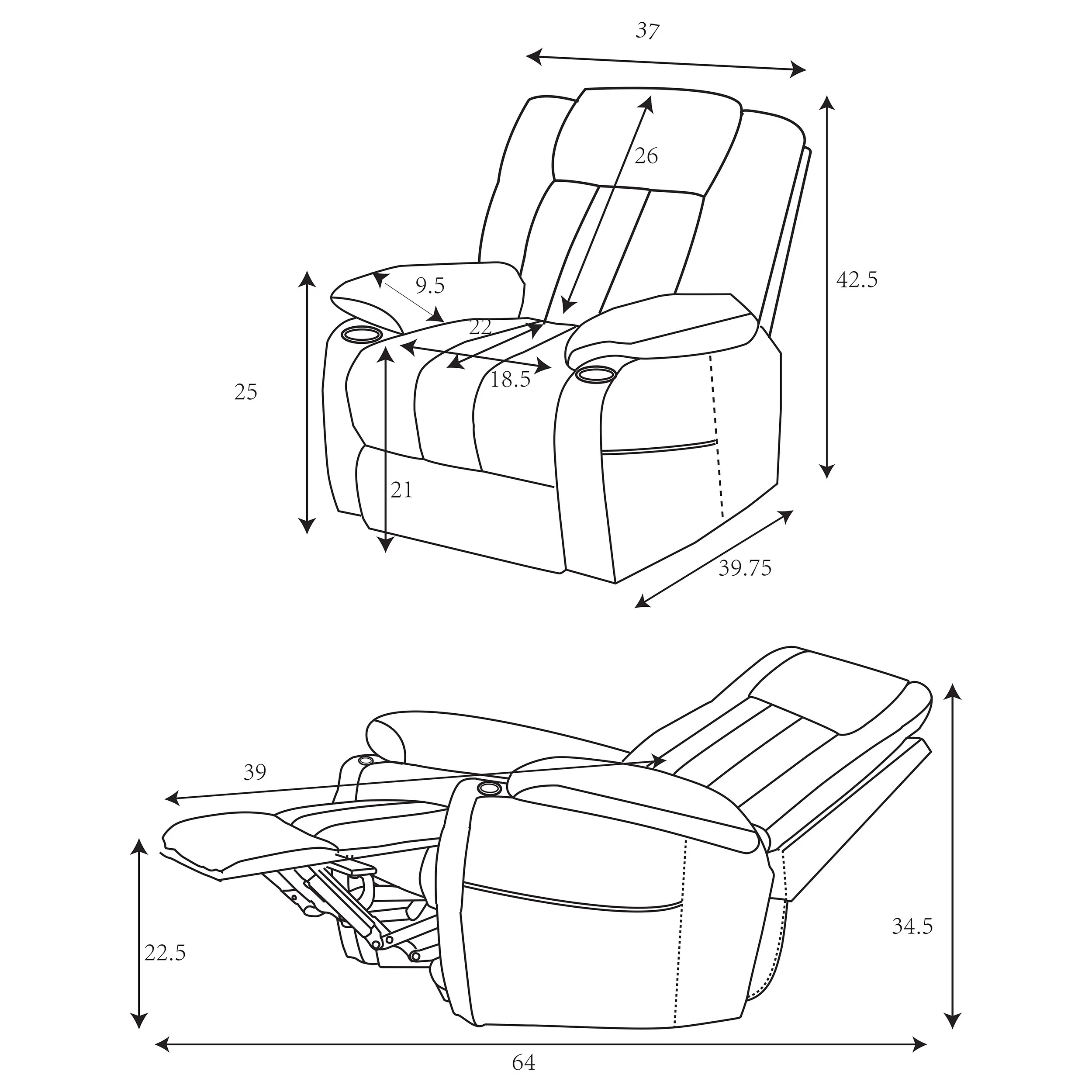 Houston Power Lift Recliner - Image 68