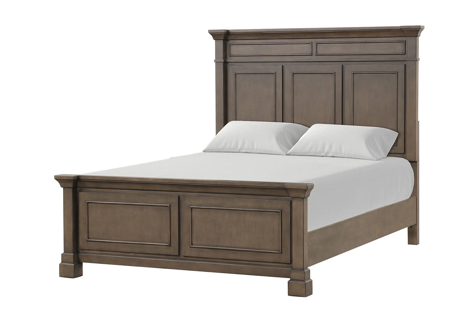 Huddersfield Queen Bed, Dark Walnut - Image 4