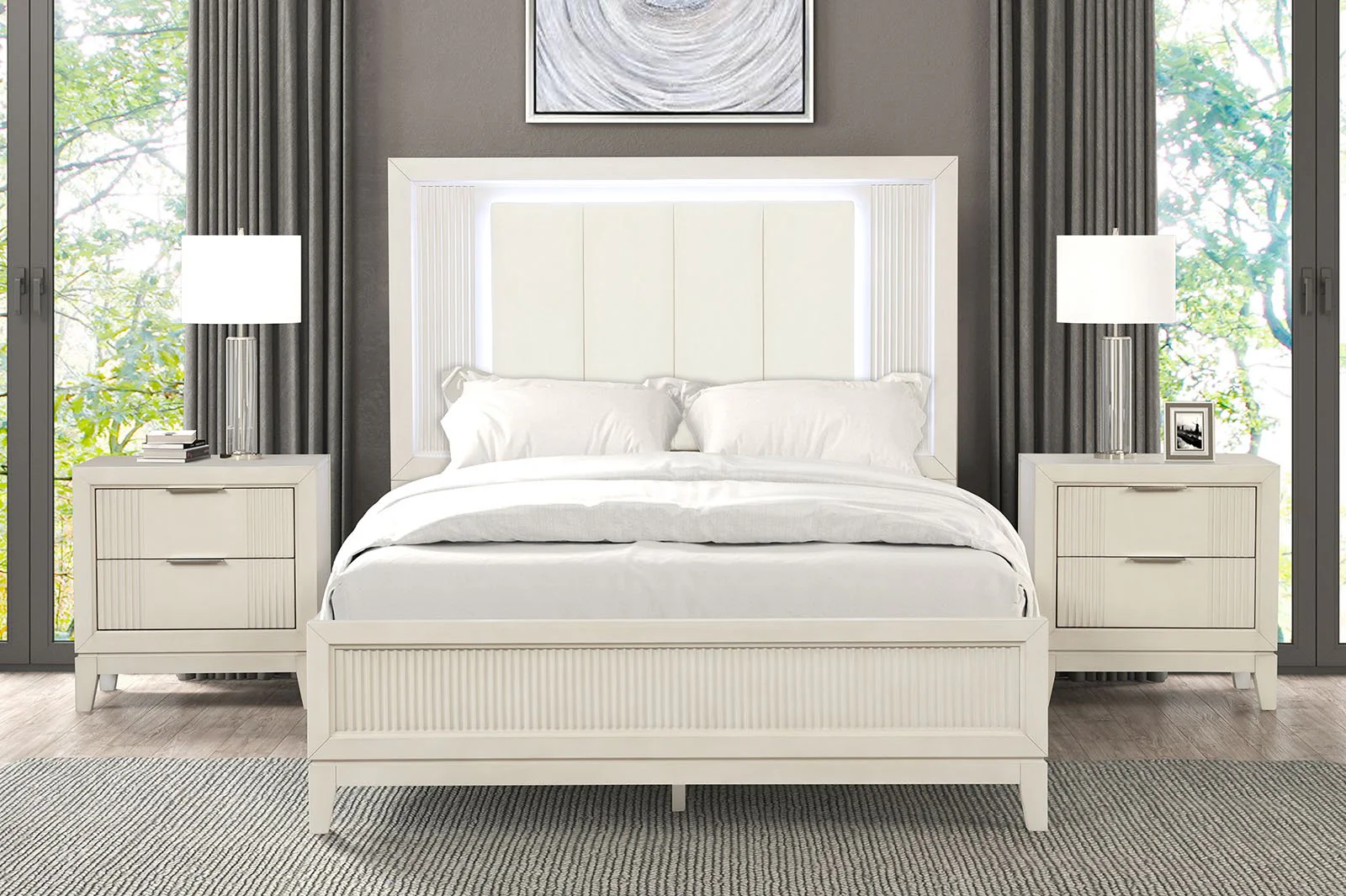 Isadore 5 Pc. Queen Bedroom Set w/ 2NS - Image 2