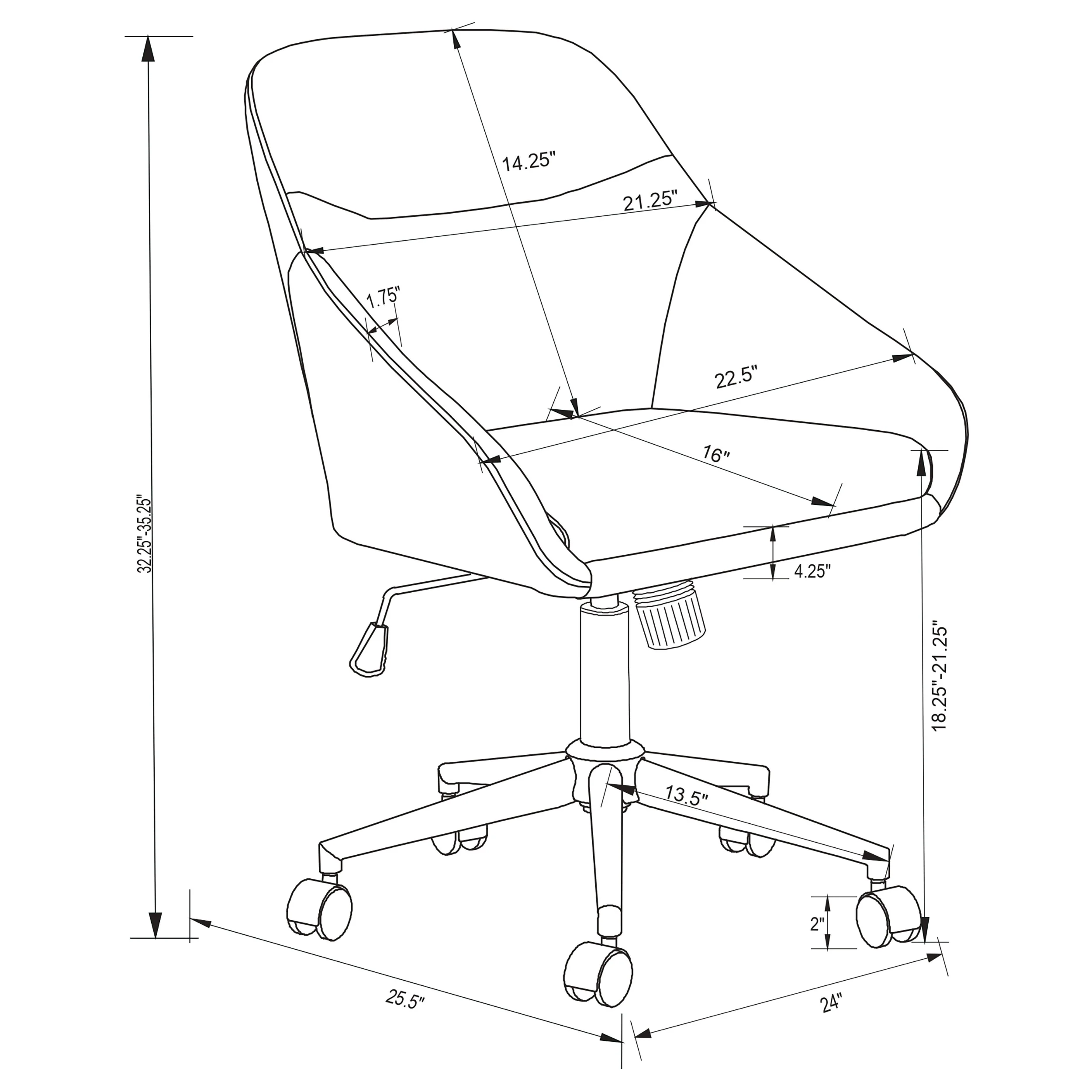 Jackman Office Chair - Image 7