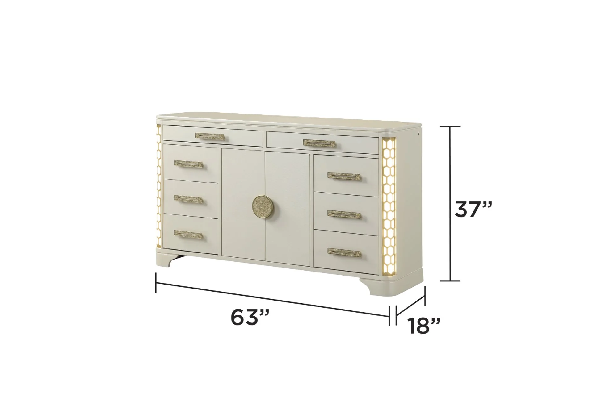 Jasmine Dresser Beige - Image 5
