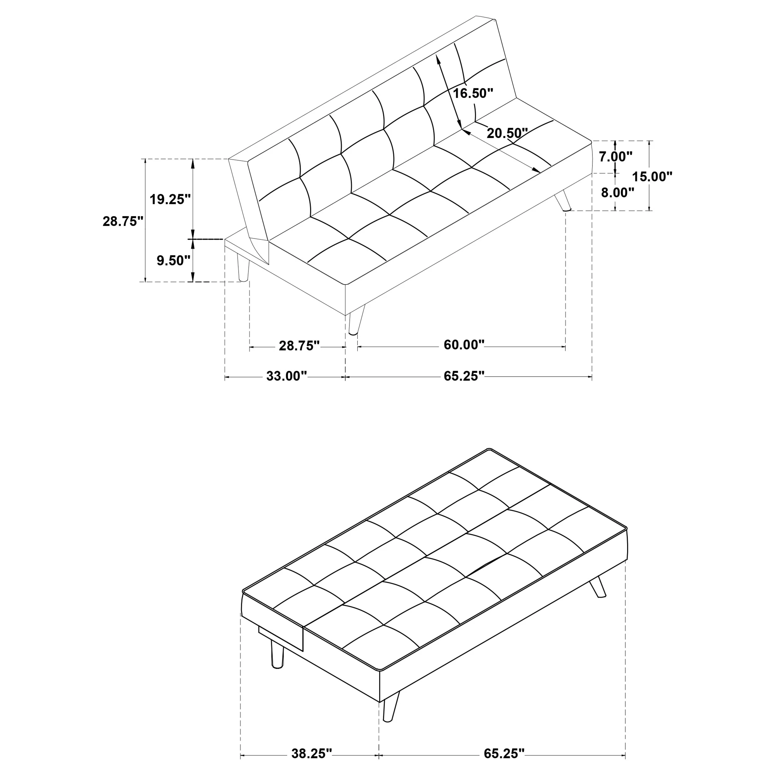 Jenson Convertible Sofa Bed - Image 24