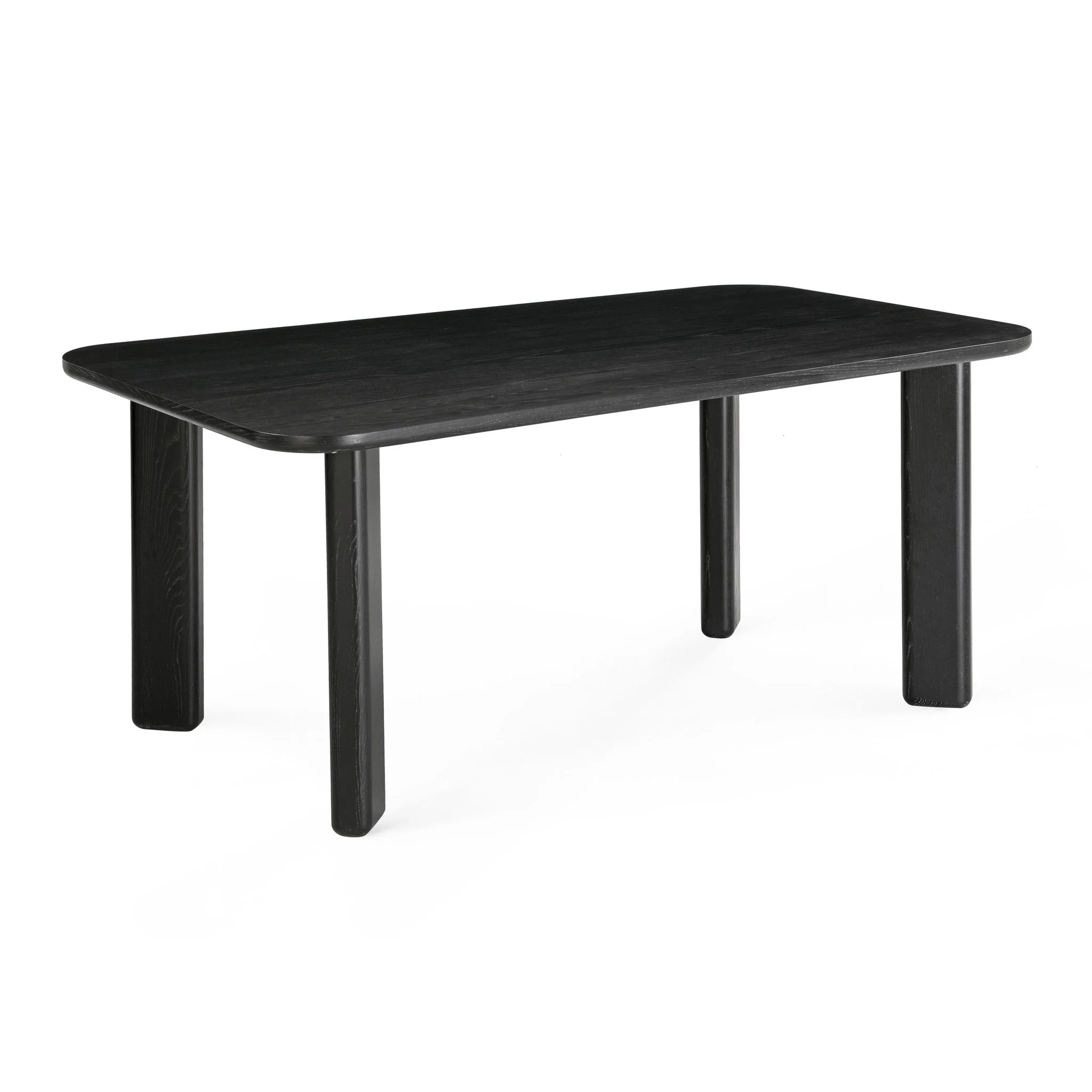 Jodie Black Ash 68" Rectangular Dining Table