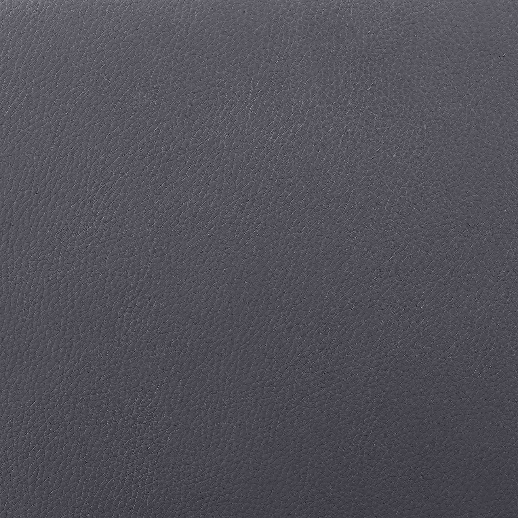 Karine Adjustable Swivel Gray Faux Leather and Black Wood Bar Stool with Black Base - Image 8