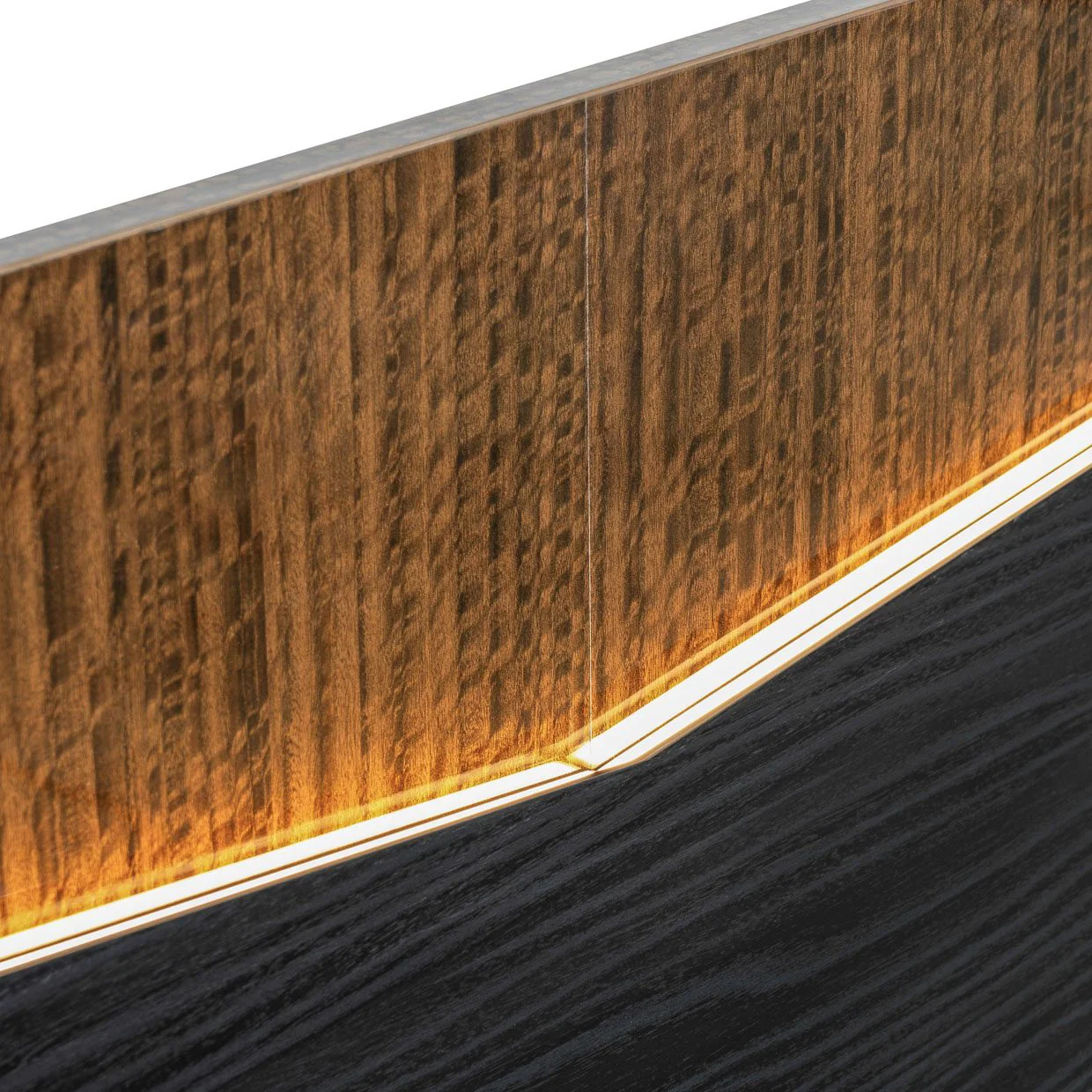 Kayner Eastern King Bed with LED Lights - Charcoal - Image 28