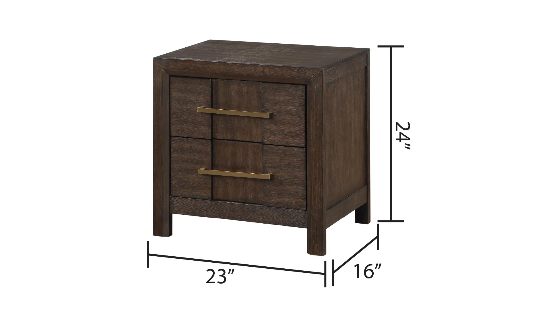 Kenzo King 5 Pc Bedroom Set Walnut - Image 14
