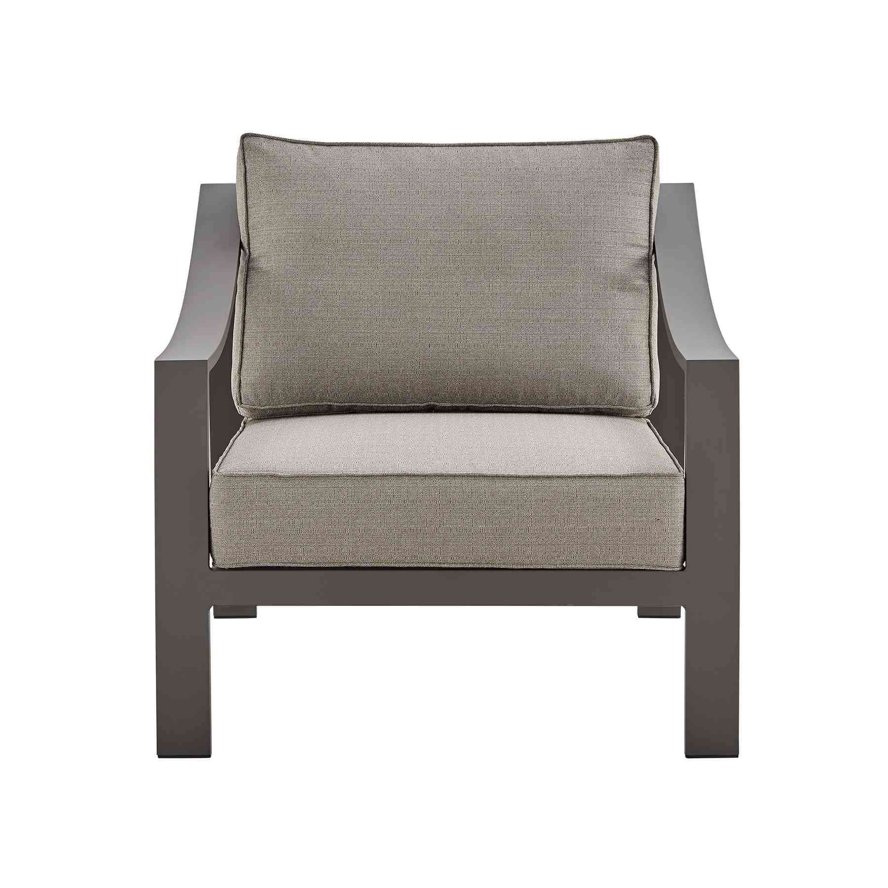 Koda Aluminum Outdoor Chair in Brown - Image 2