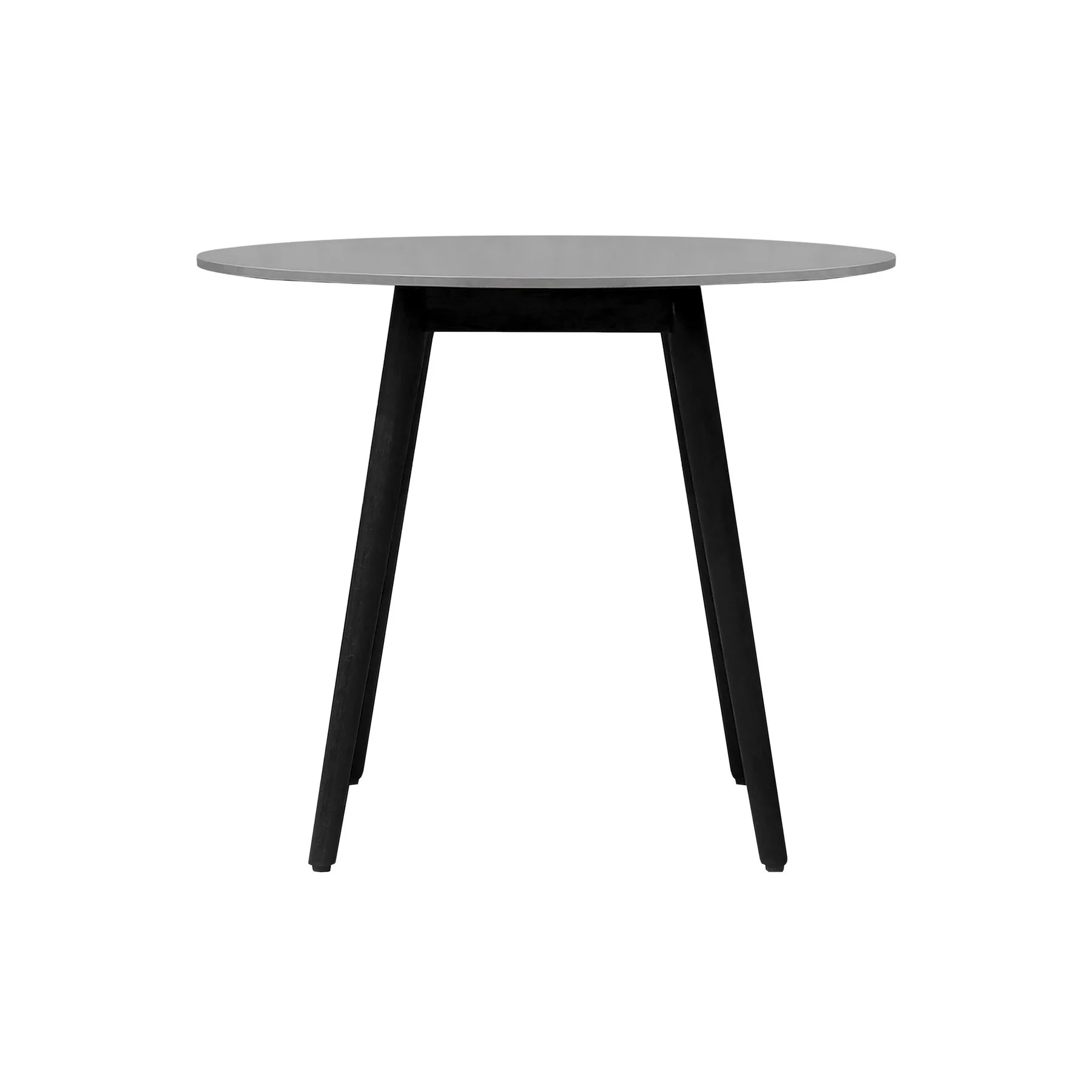 Kylie and Shasta 3 Piece Outdoor Patio 36" Dining Set in Black Eucalyptus Wood and Tangerine Rope - Image 5