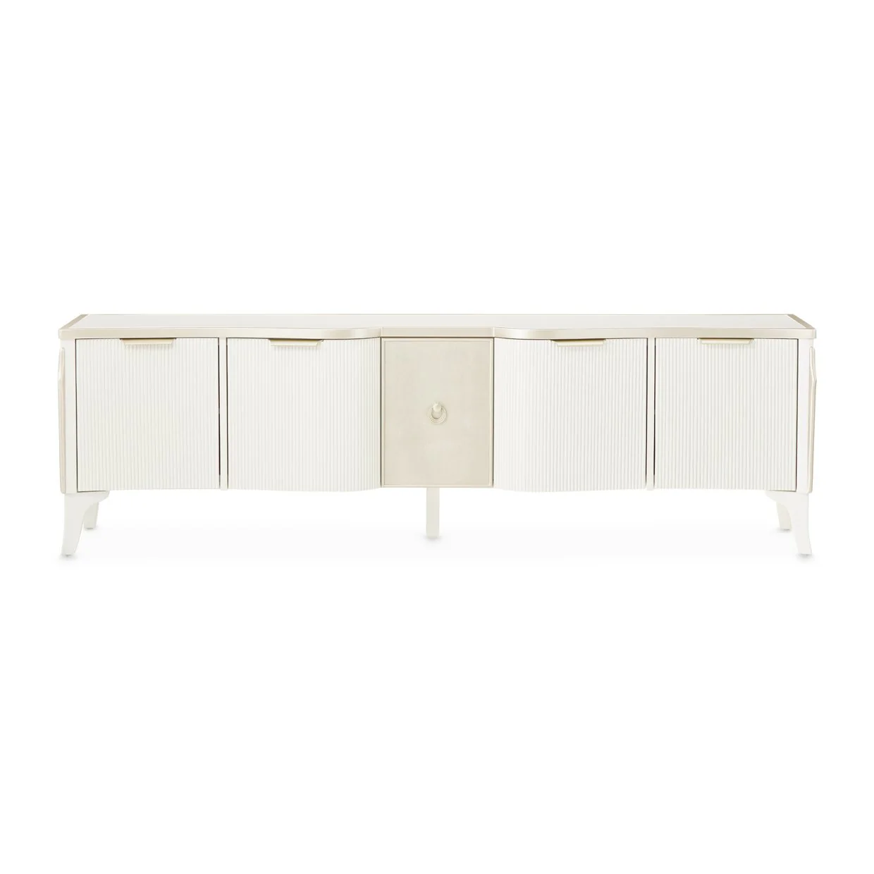 La Marisia Media Cabinet - Creamy Pearl