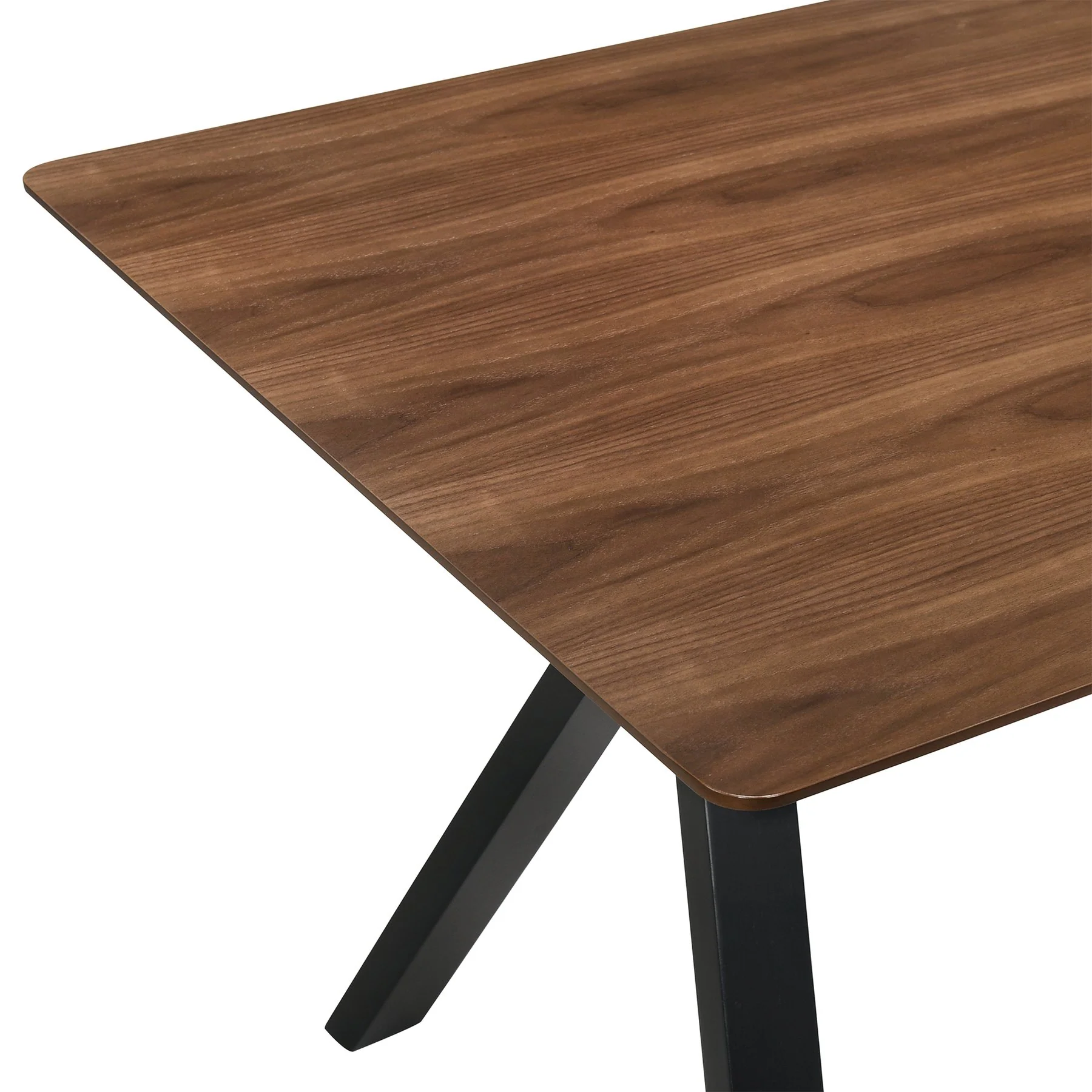 Laredo and Polly 5 Piece Walnut Rectangular Dining Set - Image 7