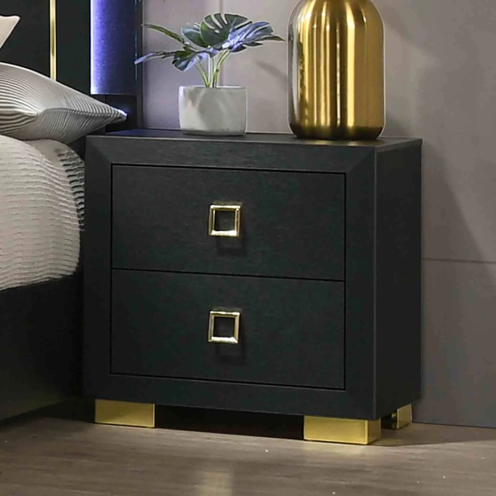 Latimer Nightstand, Black