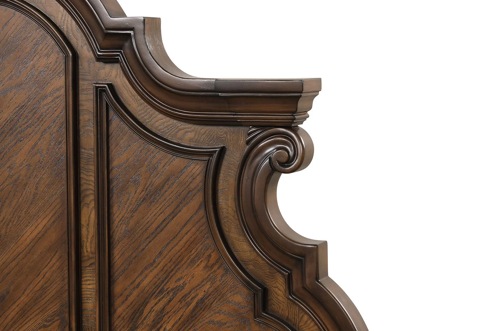 Leovanni E.King Panel Bed, Dark Brown - Image 5