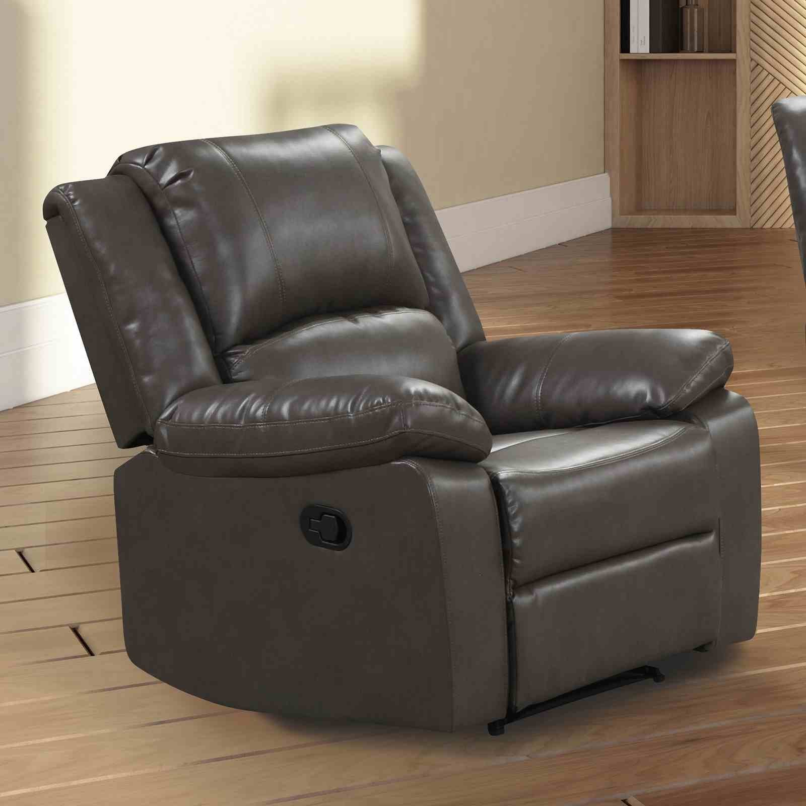 Letha Glider Recliner, Gray