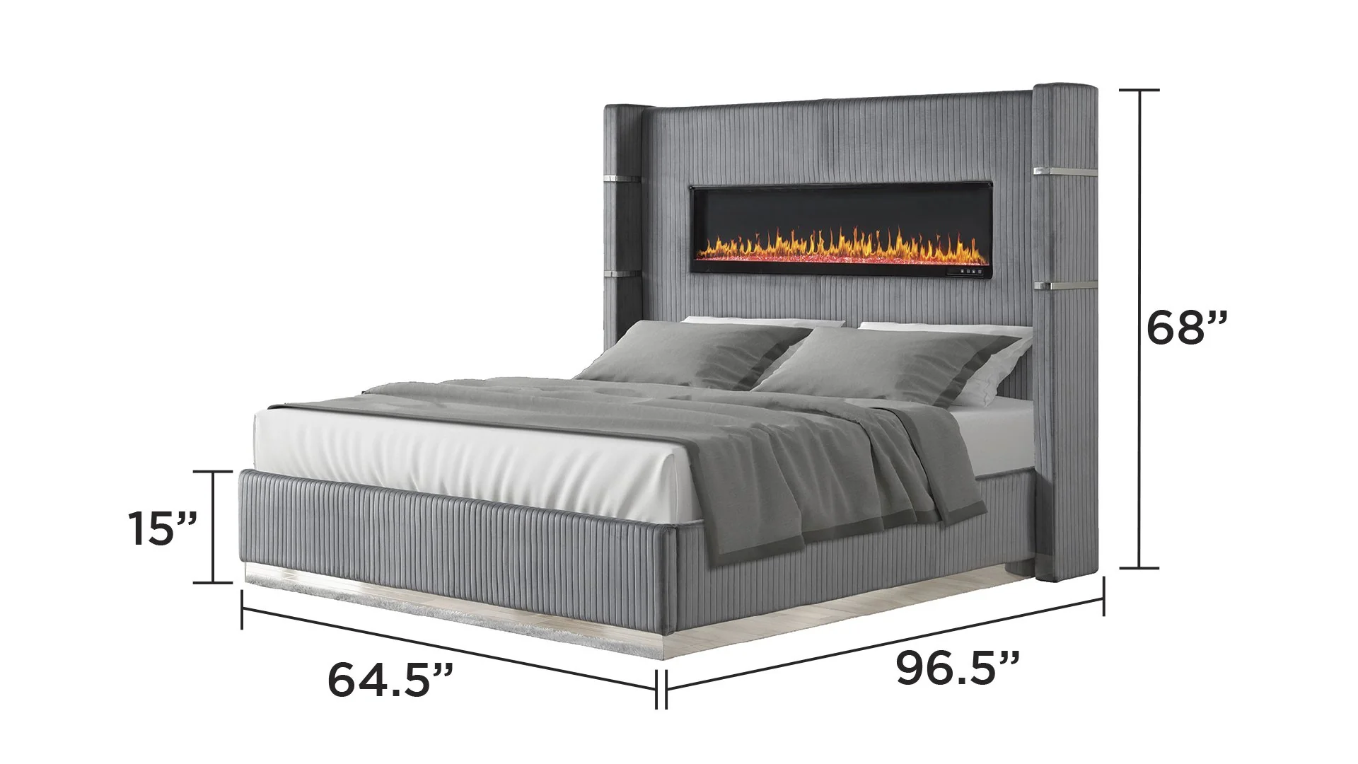 Lizelle Queen 4 Pc Bedroom Set Black - Image 7