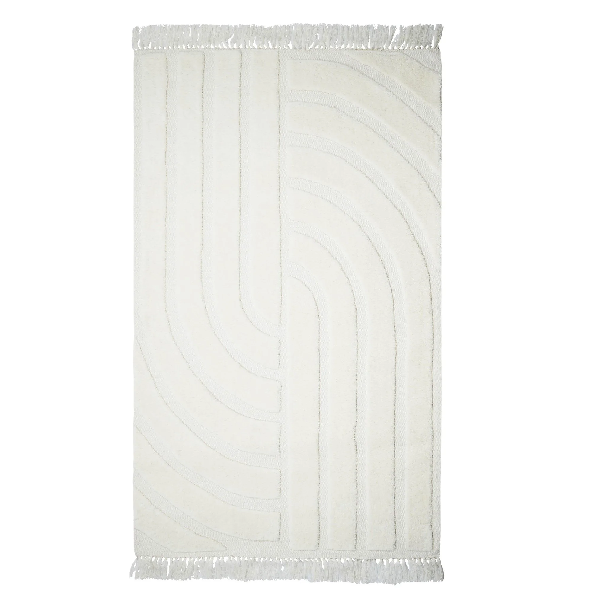 Loop White 8' x 10' Area Rug