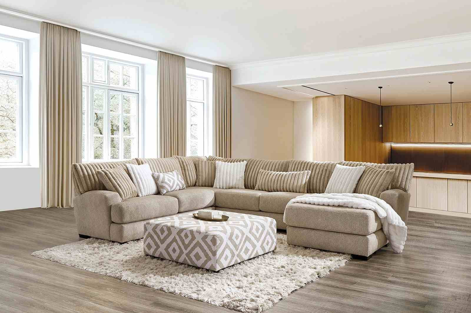 Loughton Sectional, Light Brown