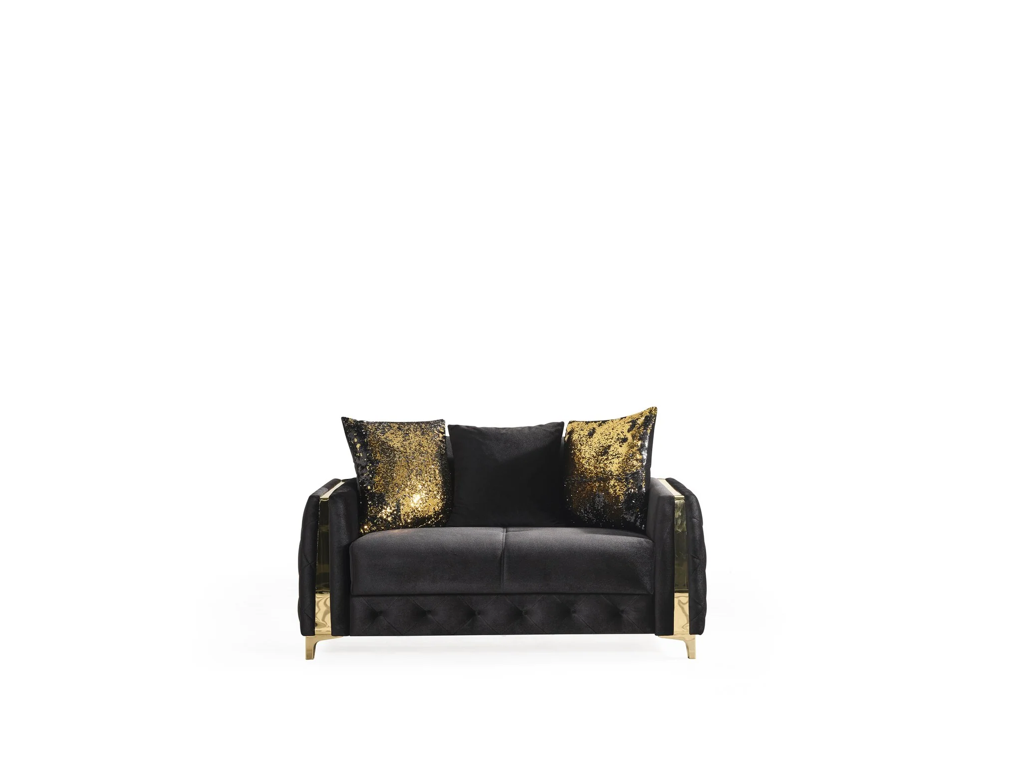 Lust 2PC Living Room Set Black - Image 7