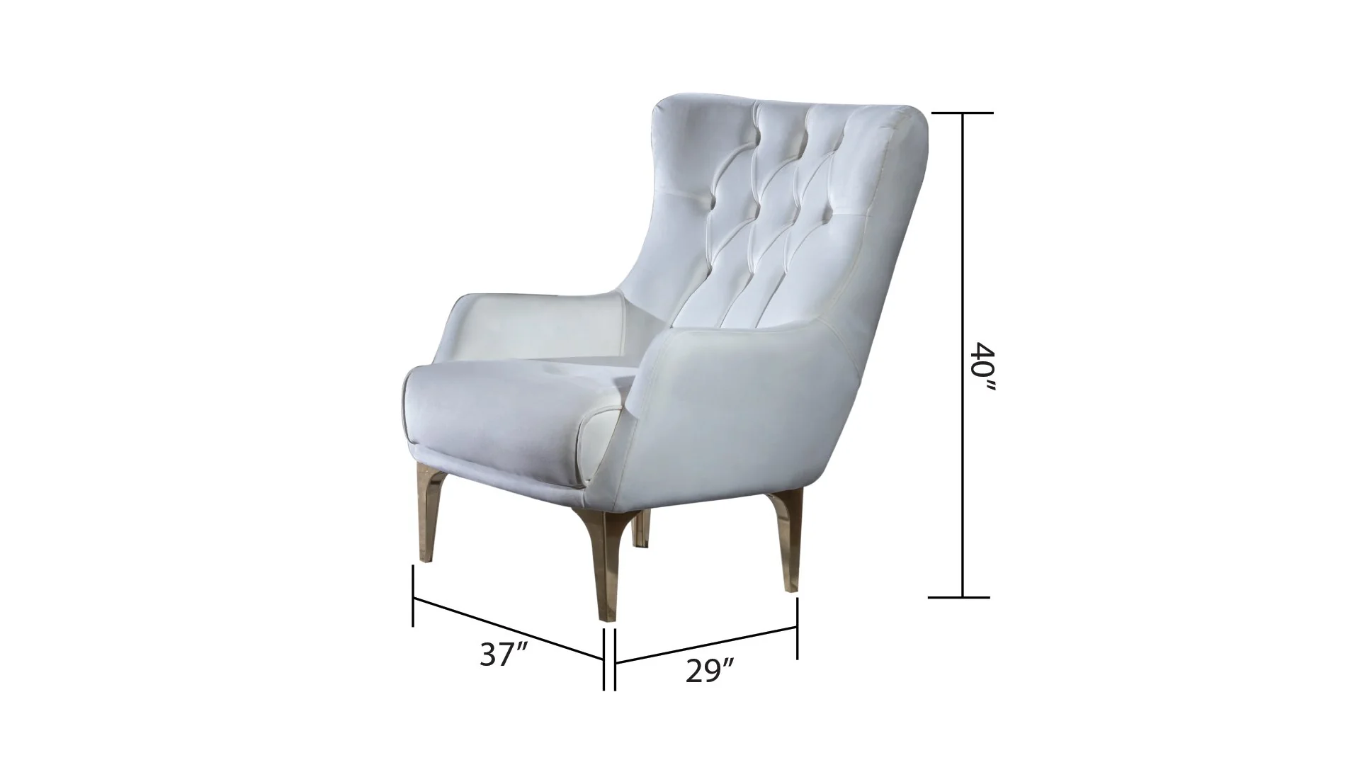 Lust 3 Pc Living Room set Off White - Image 14