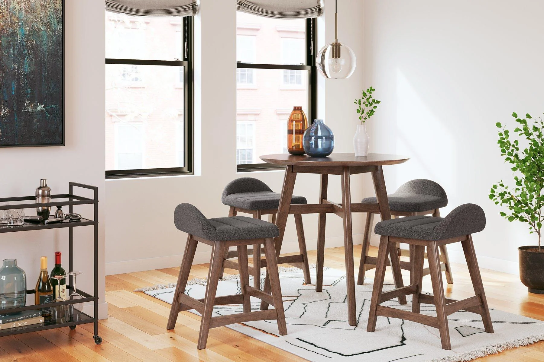 Lyncott Counter Height Bar Stool - Image 41