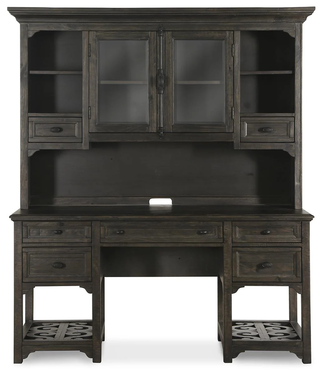 Magnussen Bellamy Desk Base in Peppercorn - Image 3