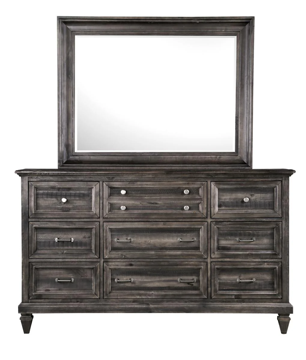 Magnussen Calistoga Landscape Mirror in Weathered Charcoal - Image 3