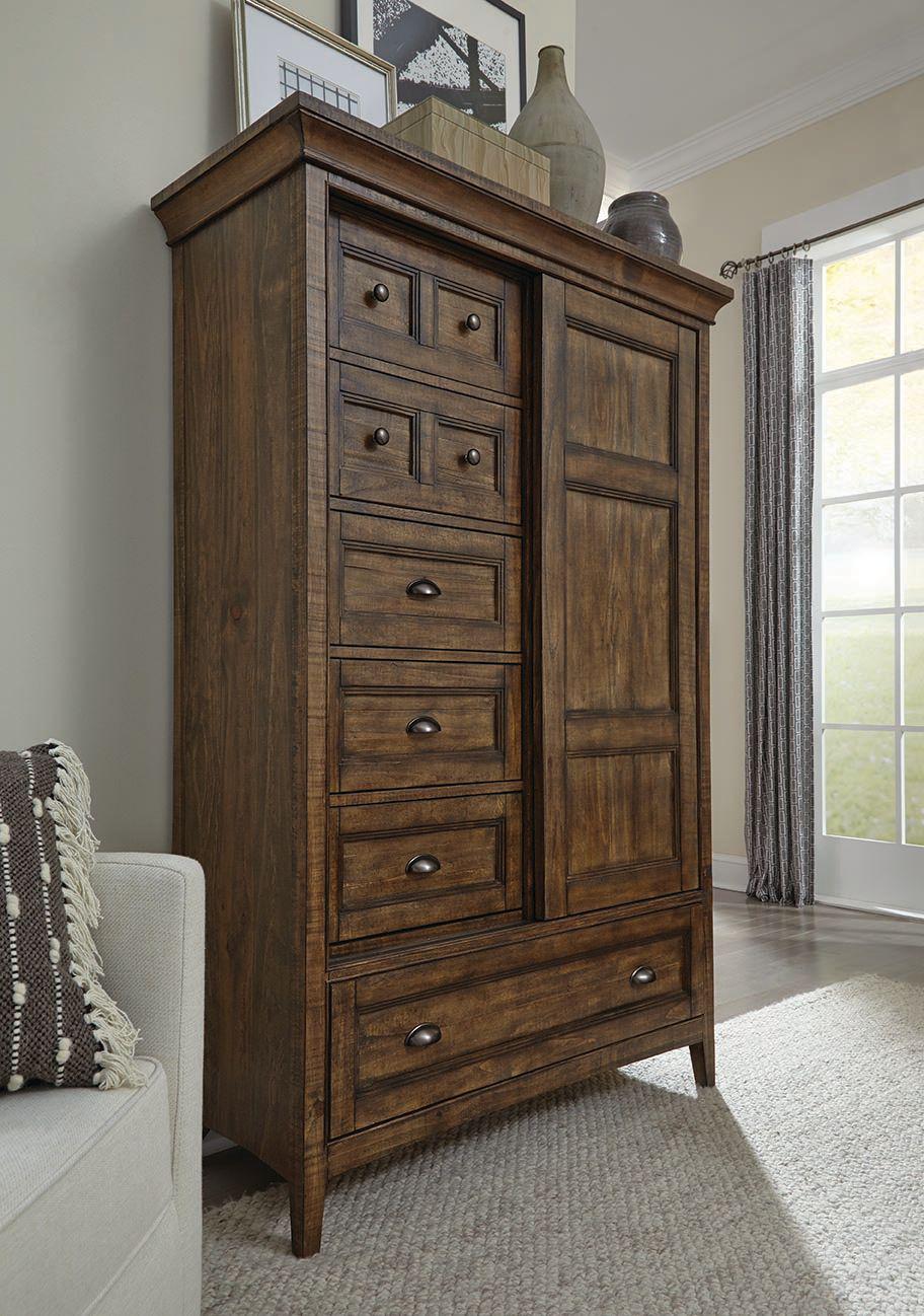 Magnussen Furniture Bay Creek Door Chest in Toasted Nutmeg - Image 4