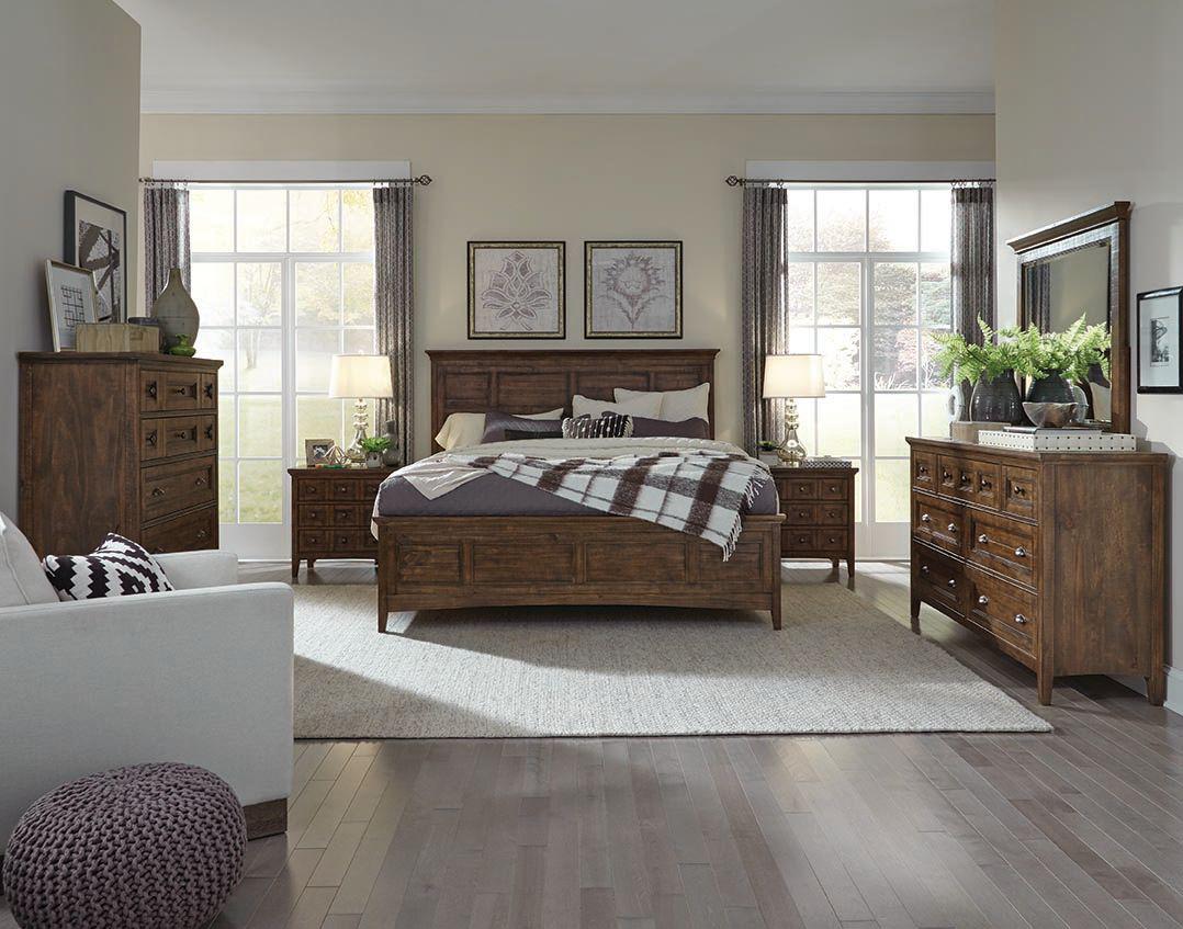 Magnussen Furniture Bay Creek Drawer Nightstand in Toasted Nutmeg - Image 4