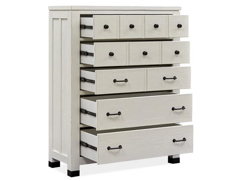 Magnussen Furniture Harper Springs Drawer Chest in Silo White - Image 3