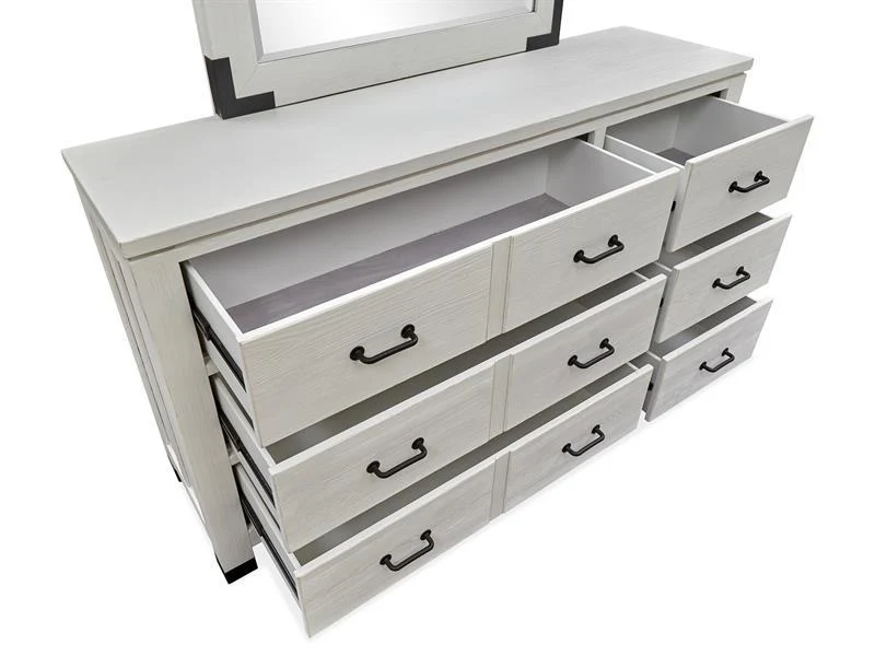 Magnussen Furniture Harper Springs Drawer Dresser in Silo White - Image 4