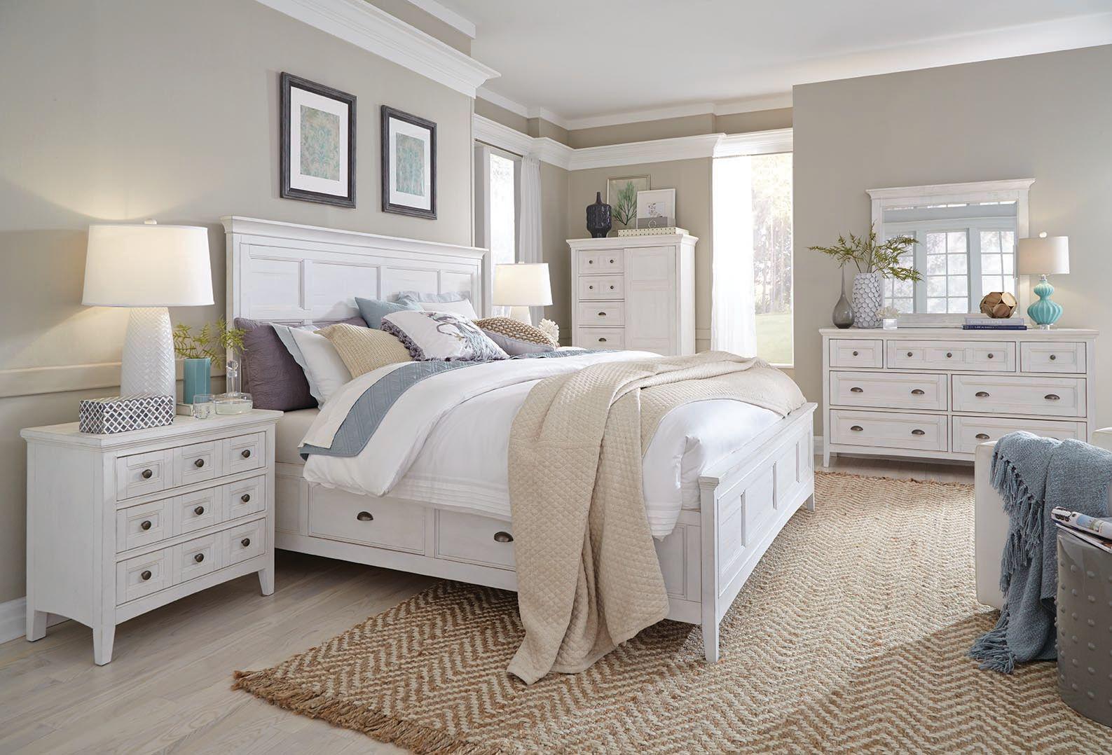 Magnussen Furniture Heron Cove Drawer Nightstand in Chalk White - Image 2