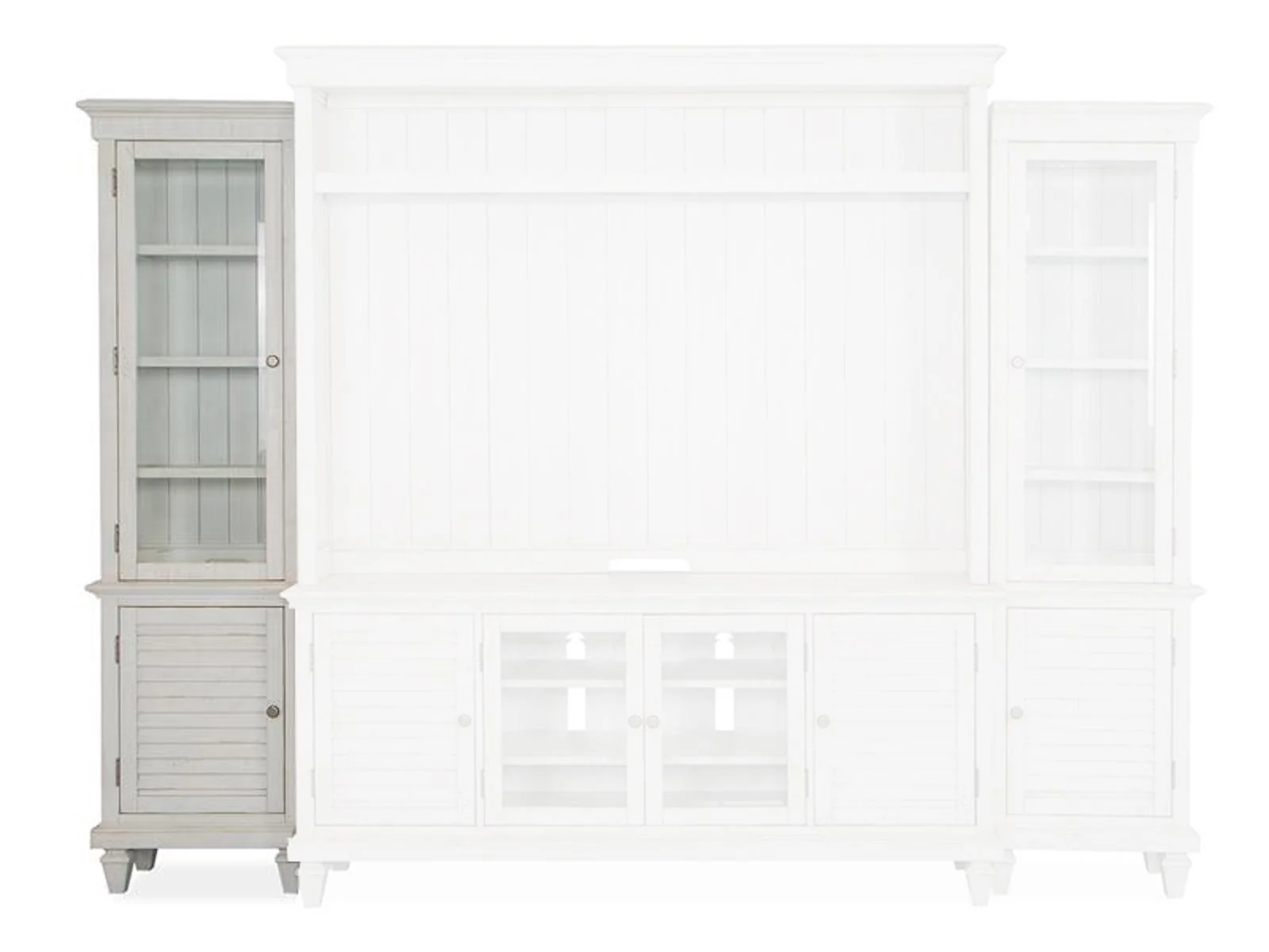 Magnussen Furniture Newport Left Pier in Alabaster