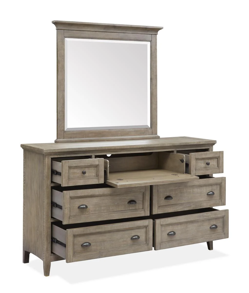 Magnussen Furniture Paxton Place Dresser in Dovetail Grey - Image 4