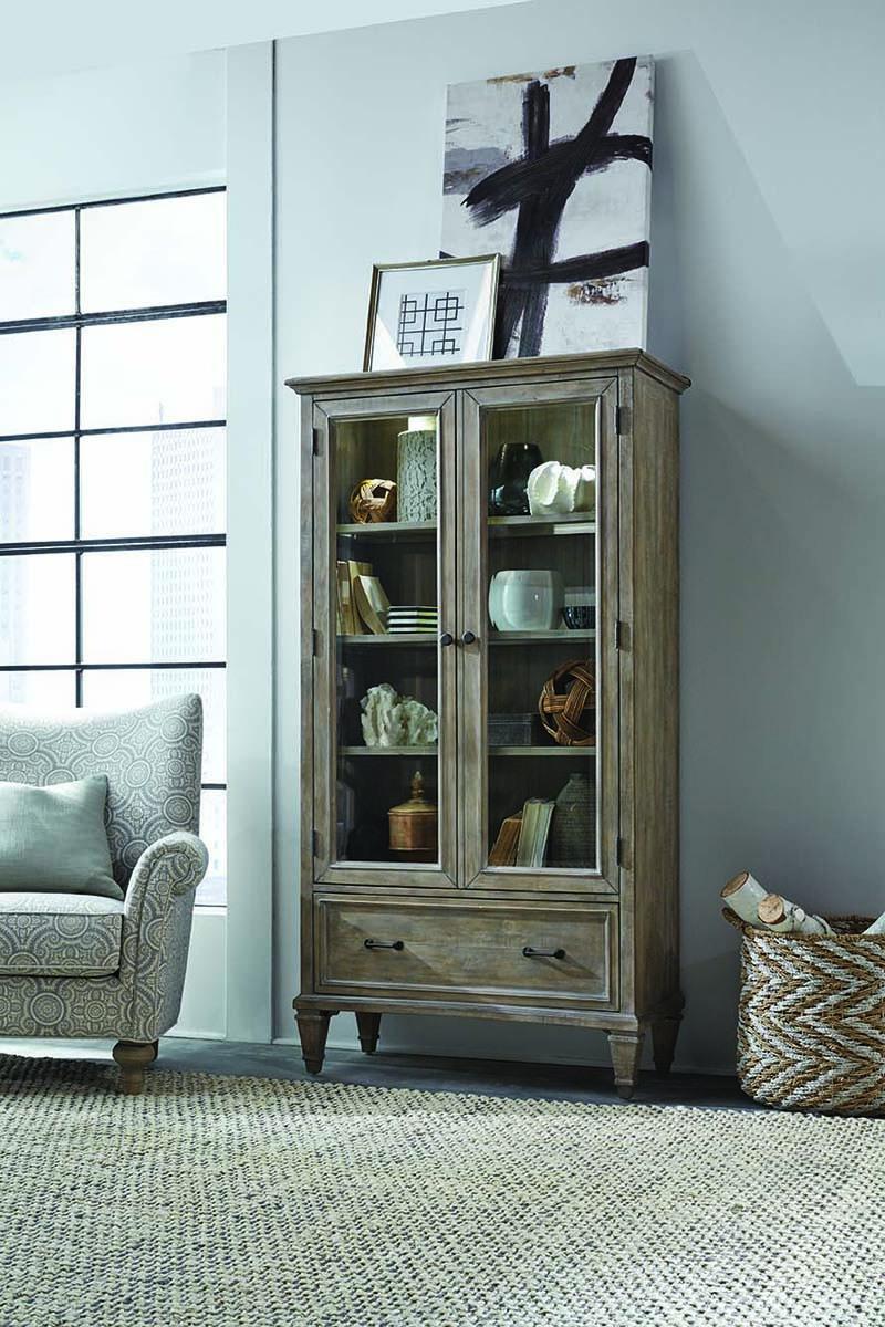 Magnussen Lancaster Door Bookcase in Dove Tail Grey - Image 4
