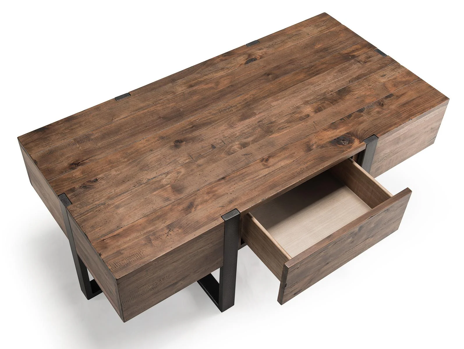 Magnussen Prescott Rectangular Cocktail Table in Rustic Honey - Image 3