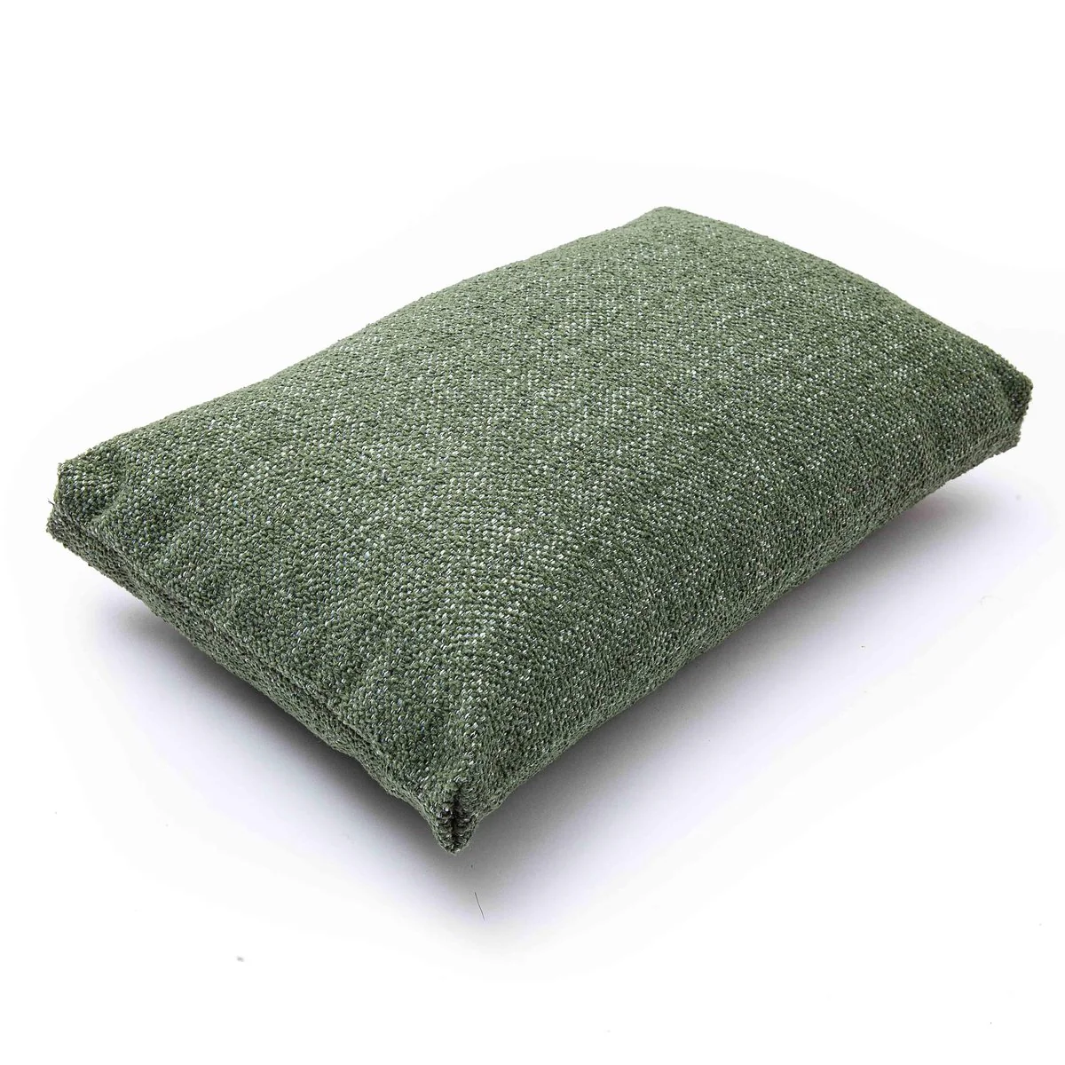 Malolo Green Basketweave 20 x 12 inch Rectangular Vegan-Down Pillow - Image 5
