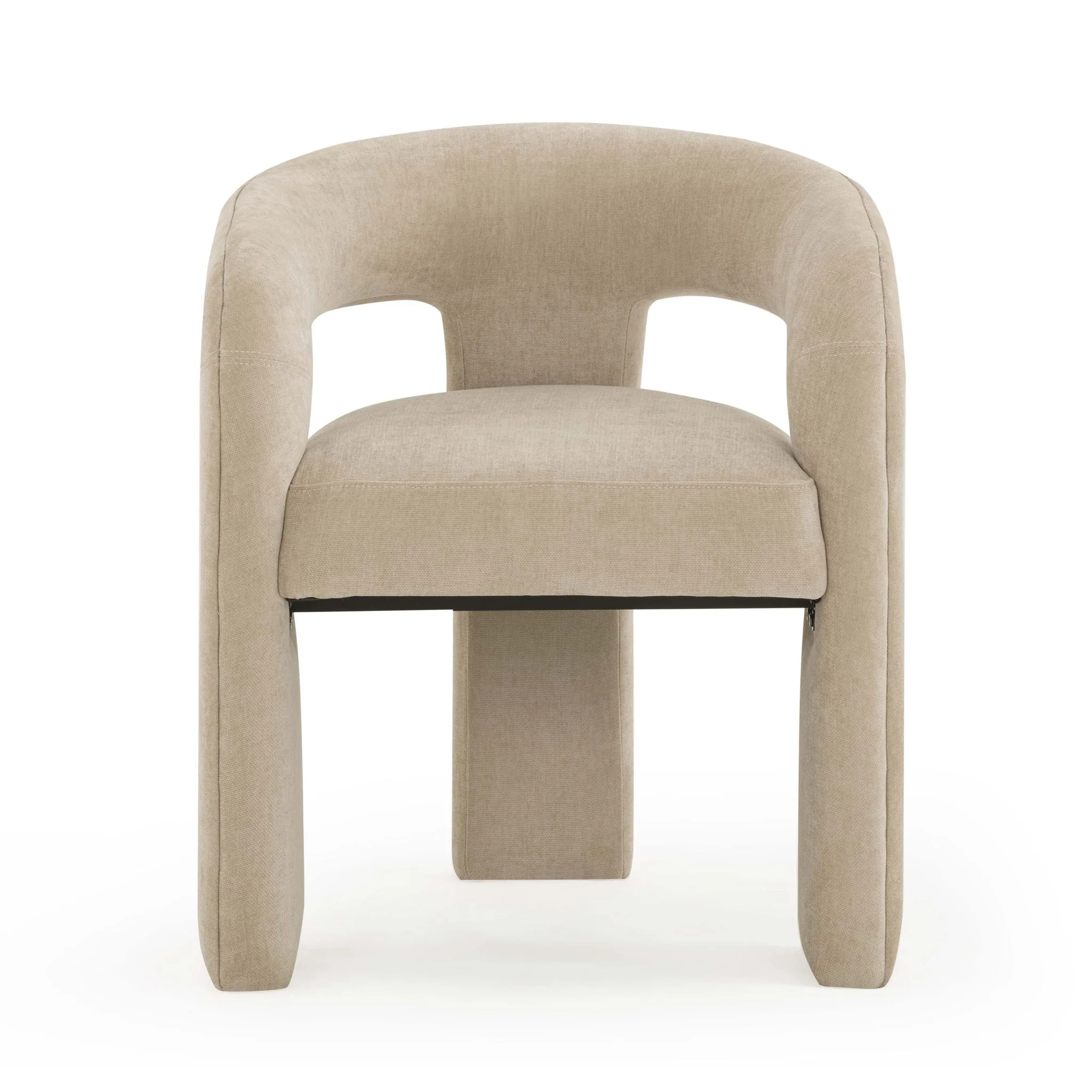 Malone Taupe Performance Chenille Dining Chair