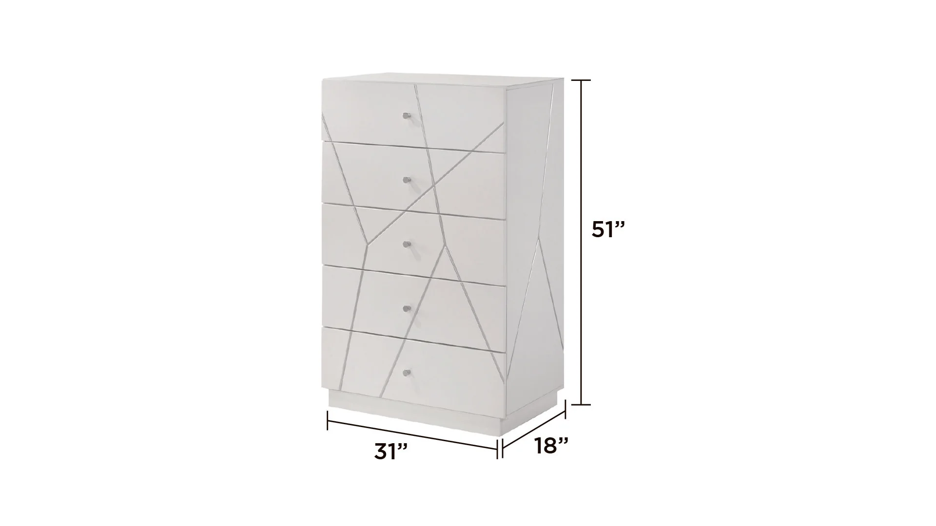 Manhattan Queen 5PC Bedroom Set White - Image 20