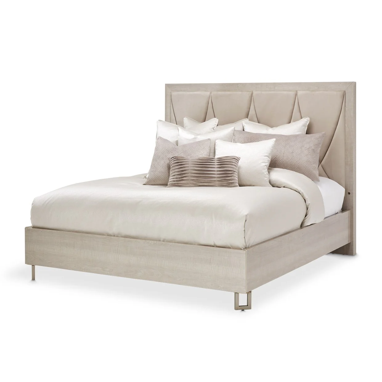 Marin Cal. King Panel Bed - Greige - Image 9