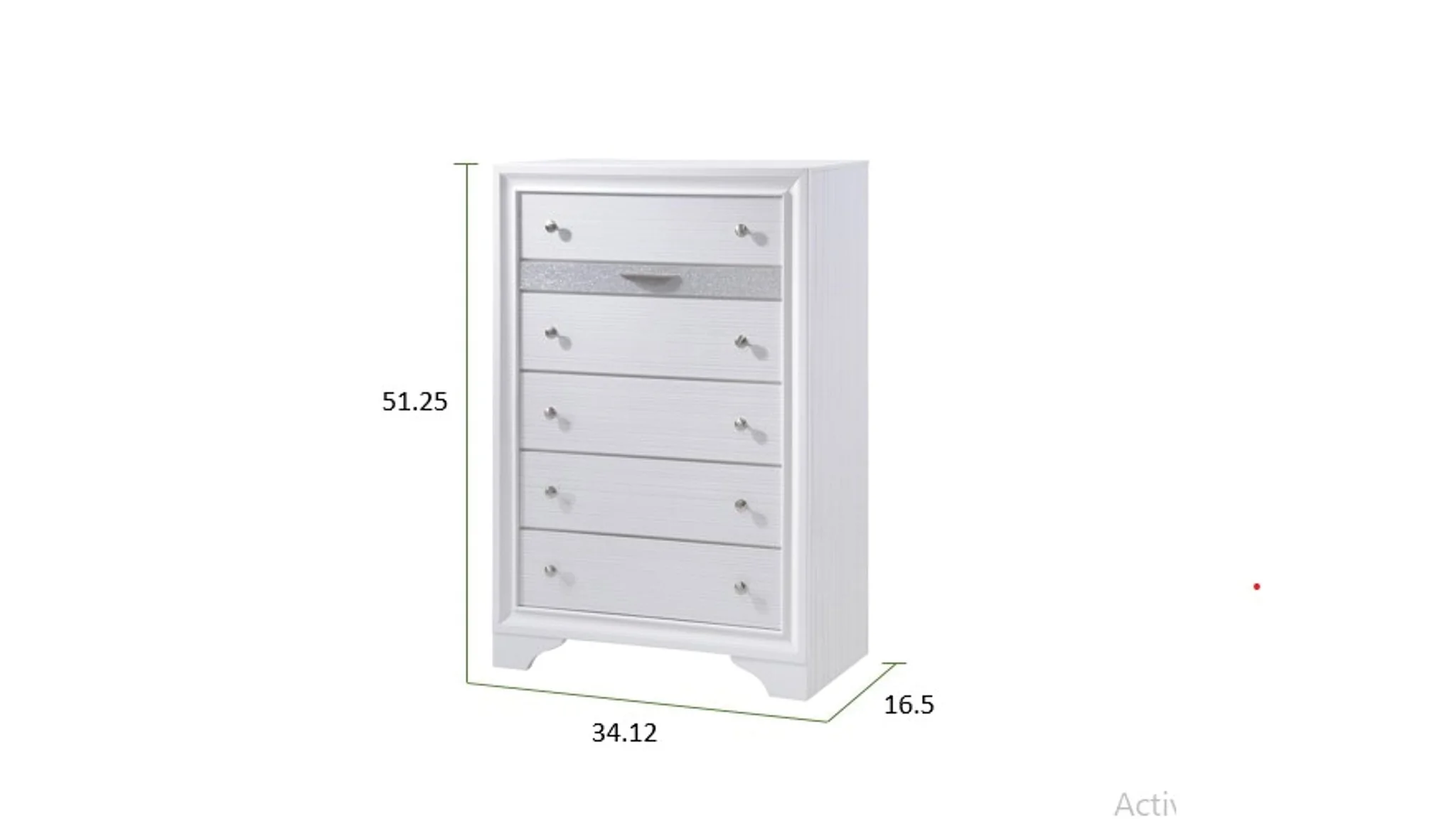 Matrix 5 Pc King Bed White - Image 16